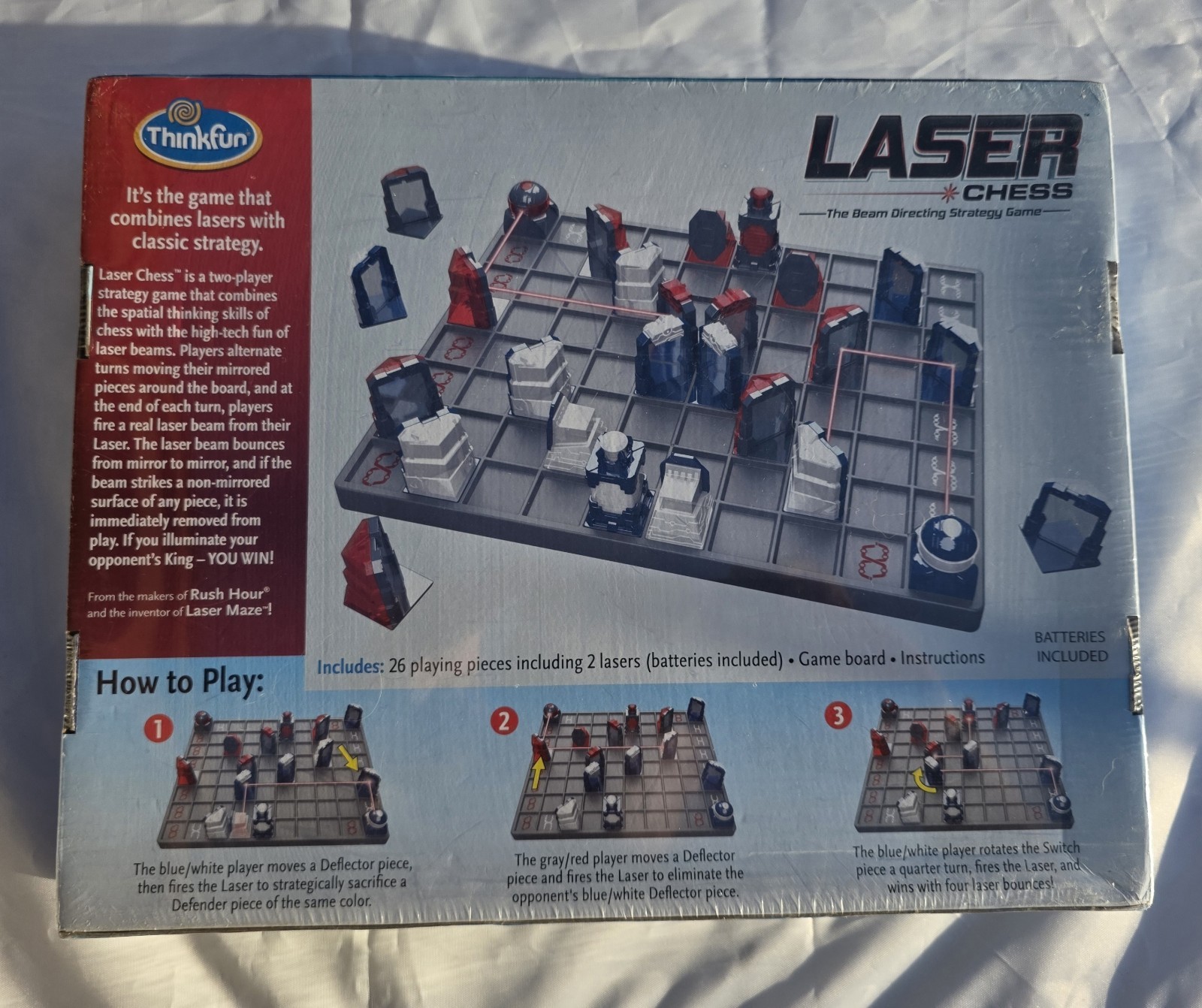 ThinkFun Laser Chess The Beam Directing Strategy Game (2 Player) – NEW SEALED