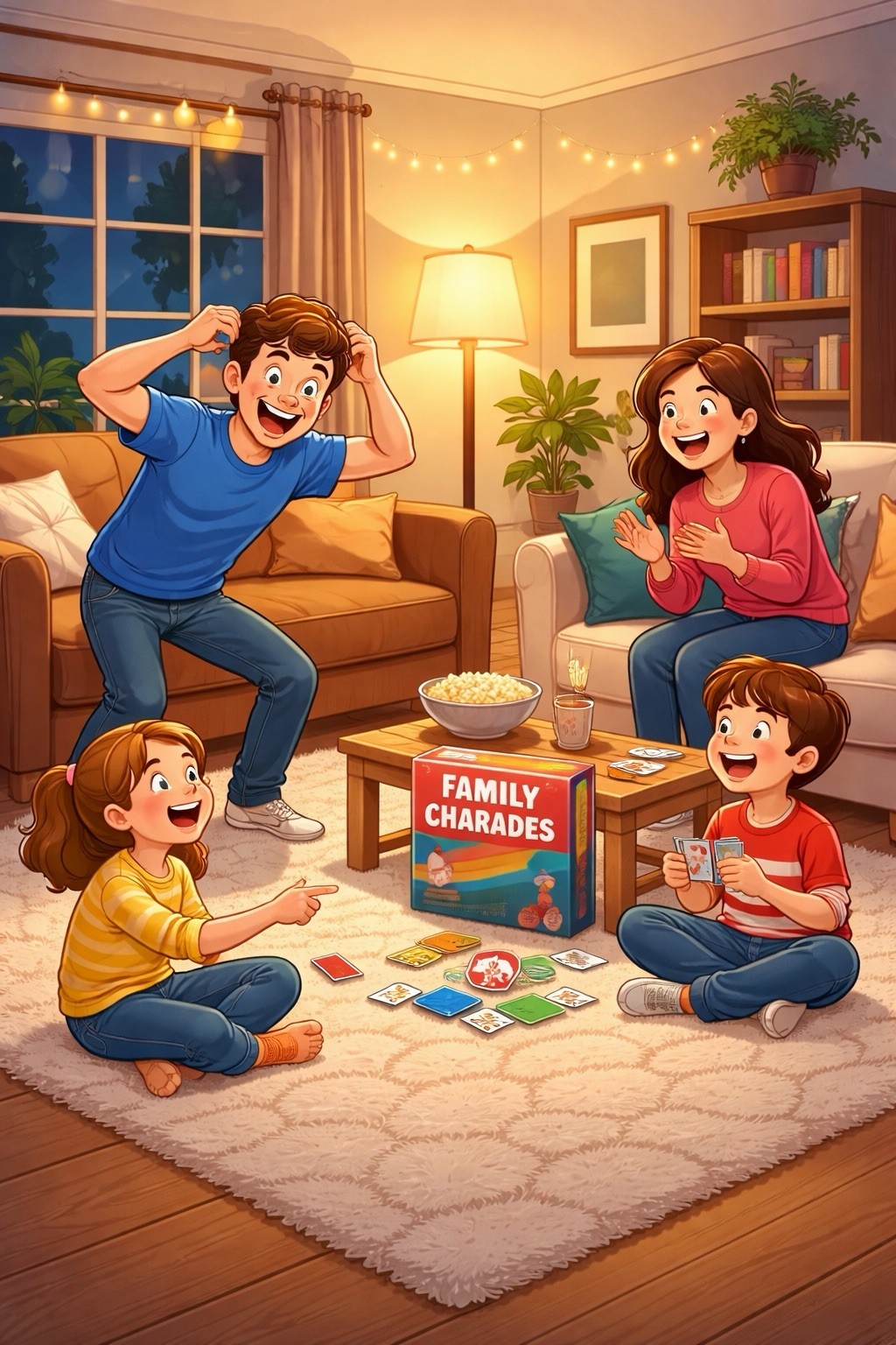 Heads Up Party Game + Family Charades Bundle | Fun Family Game Night Set