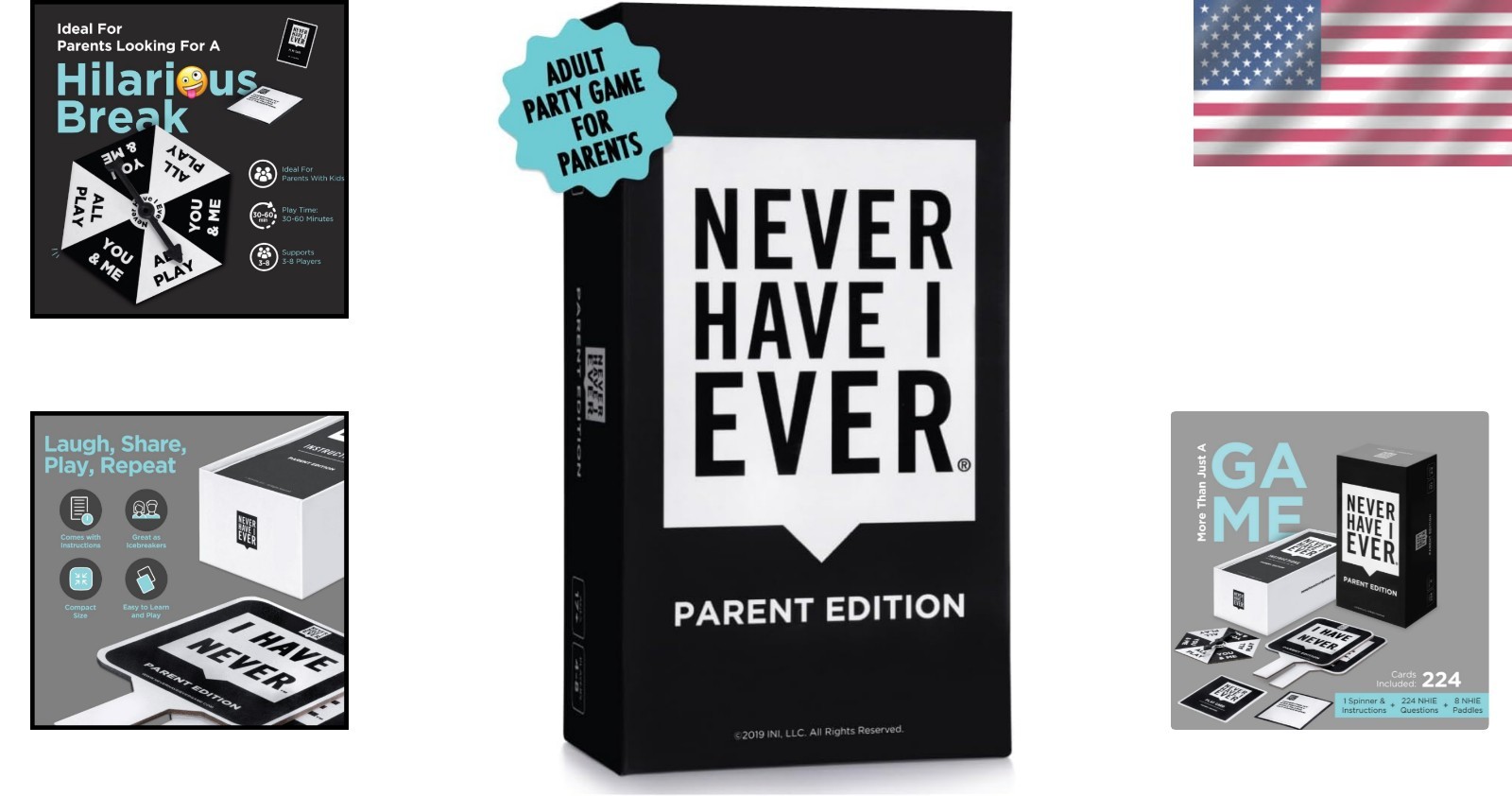 Never Have I Ever Parent Edition – Fun Game for Couples & Friends, Ages 17+