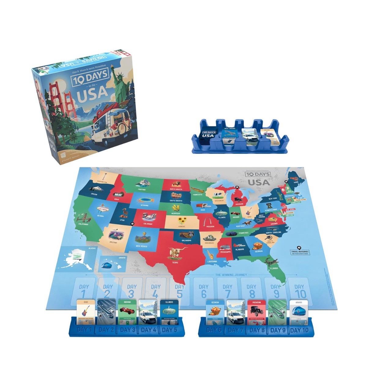 10 Days in the USA Board Game – New Open Box