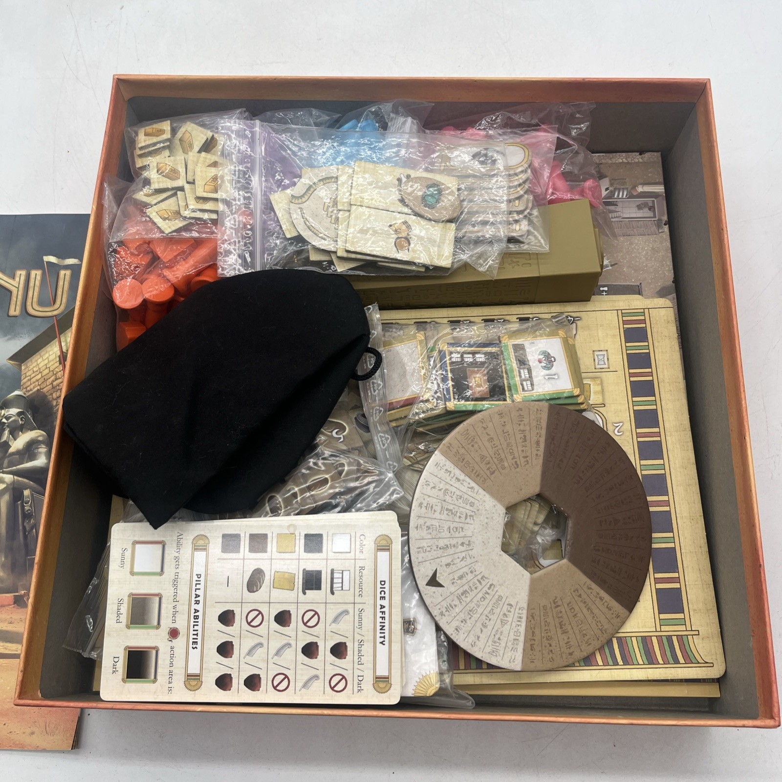 Tekhenu Obelisk of the Sun Board Game 1-4 Players Solo Play Complete