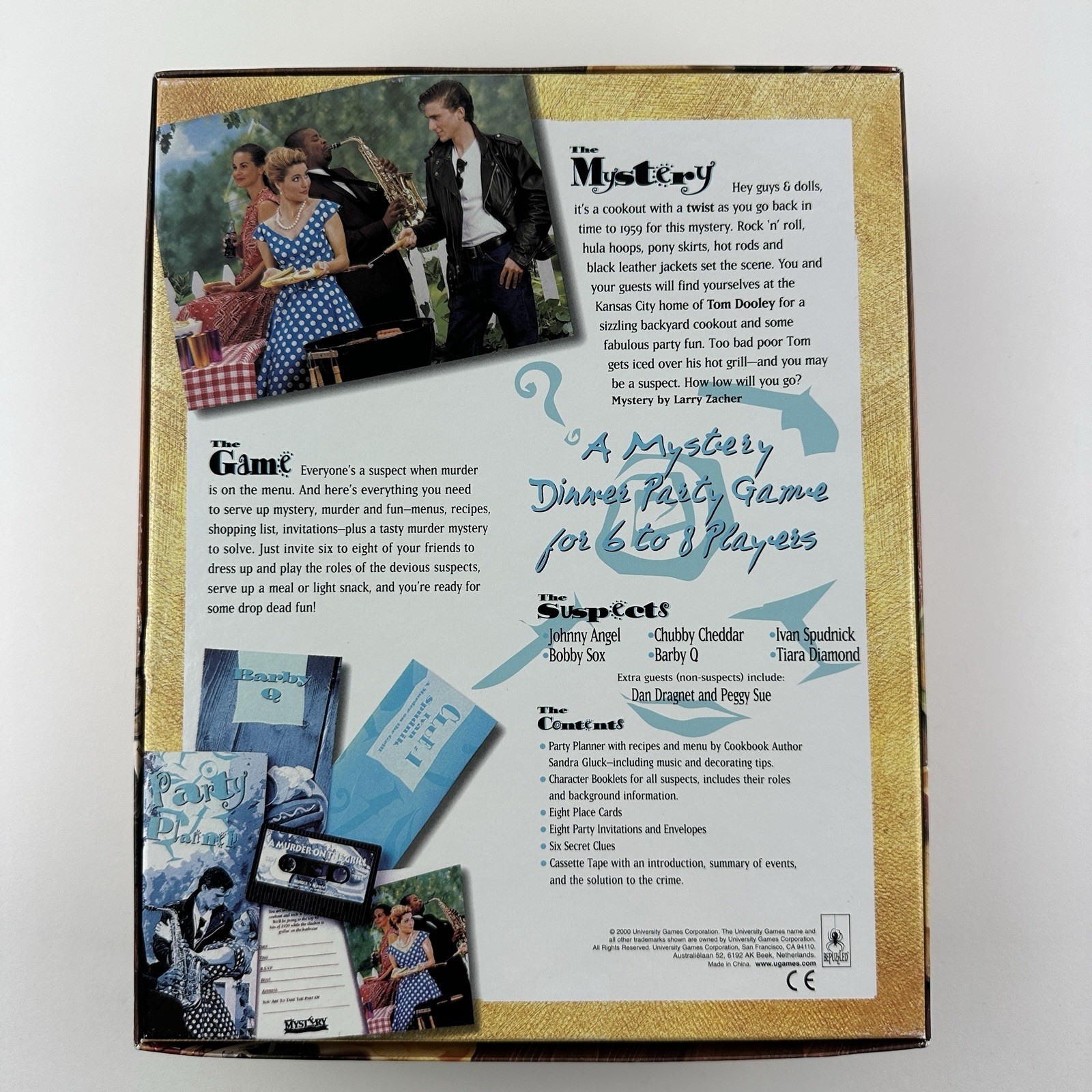Murder Mystery A Murder on the Grill Dinner Party Game New Open Box