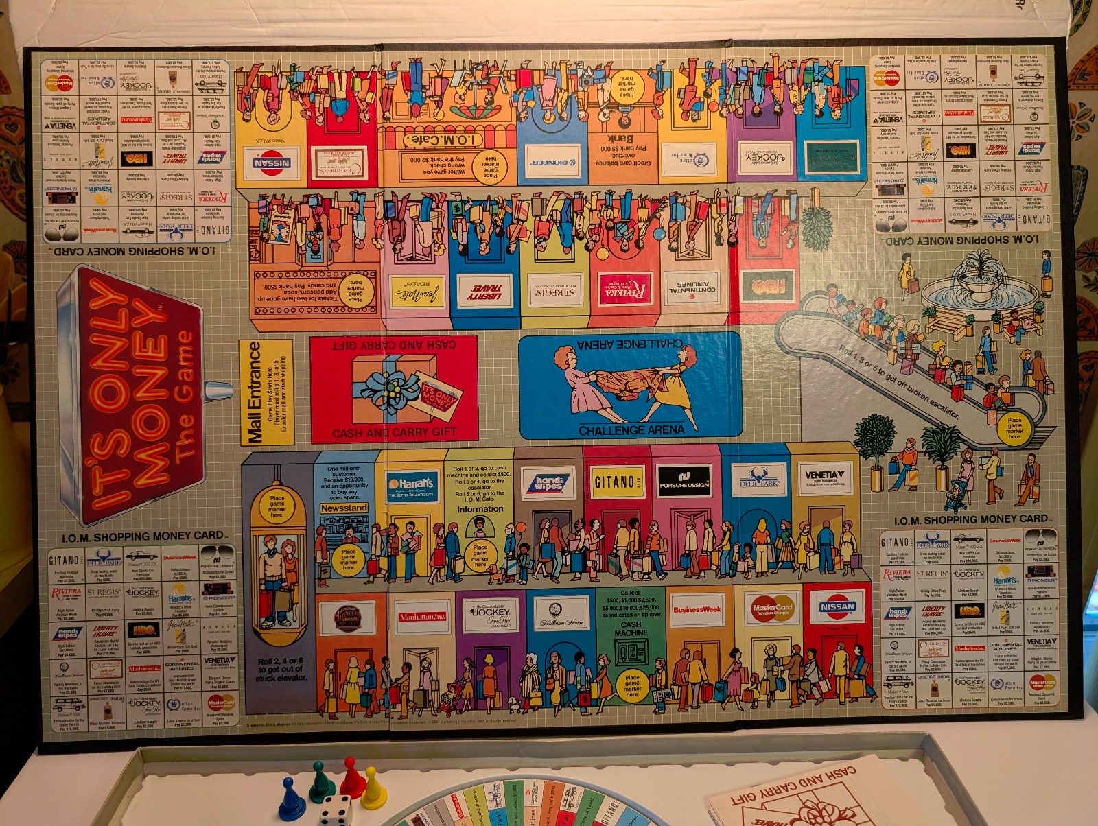 Vintage 1987 IT’S ONLY MONEY BOARD GAME Family Game Night 2-4 players 12 and up