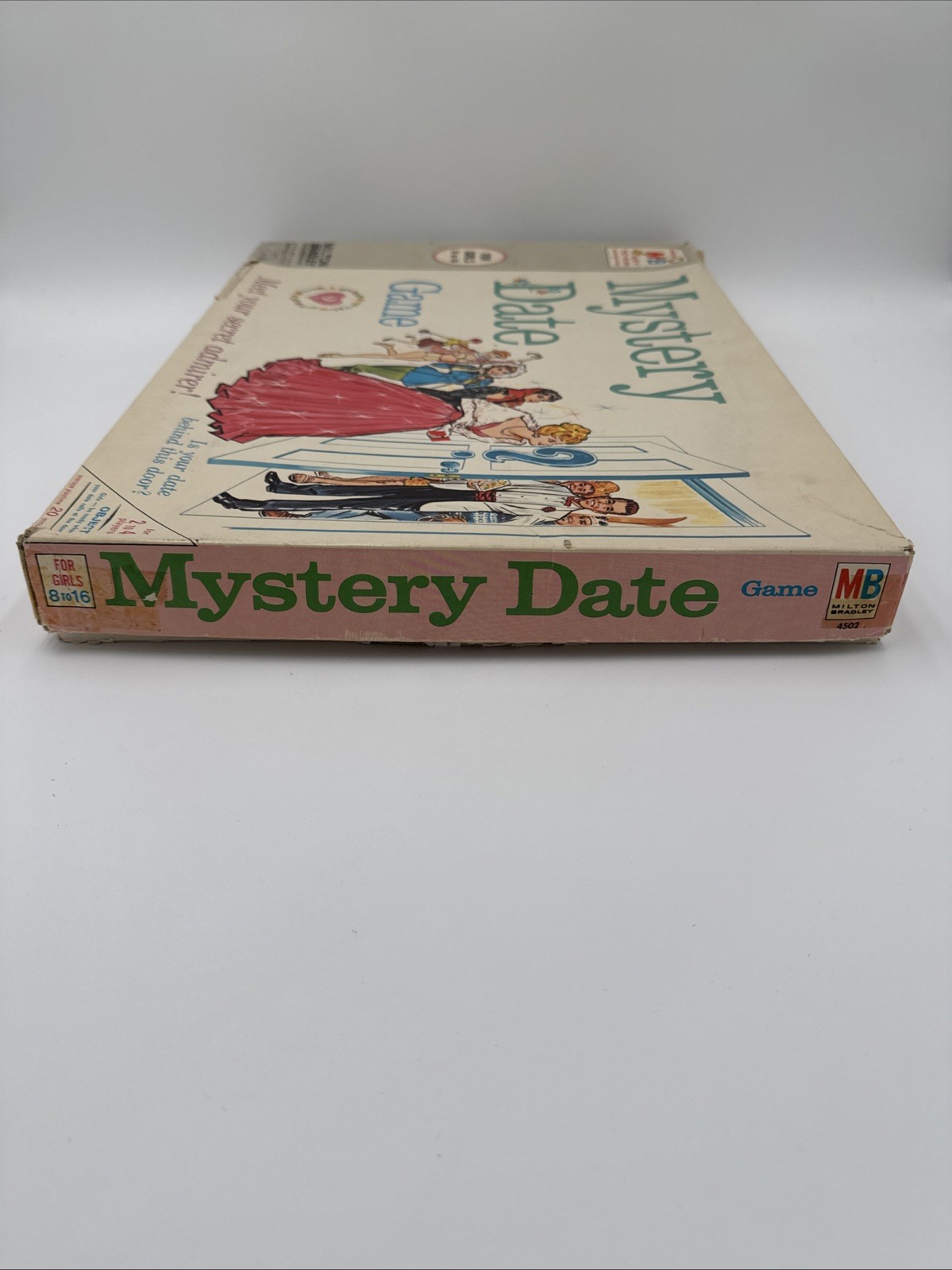 Milton Bradley 1965 Boardgame Mystery Date Game 4502 Complete Box Damage