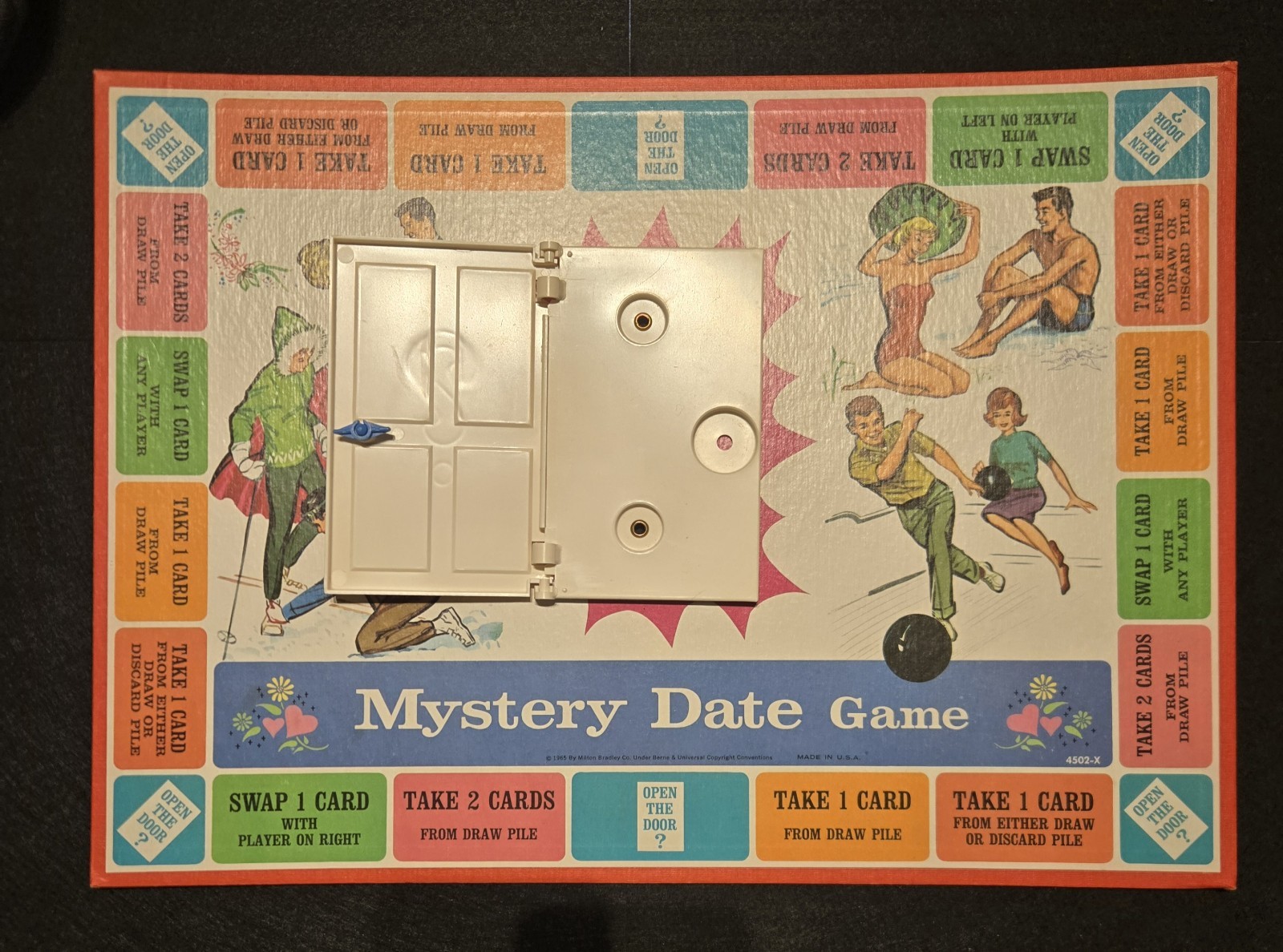 Mystery Date Board Game – Vintage 1965 Milton Bradley – 60’s – *Incomplete*
