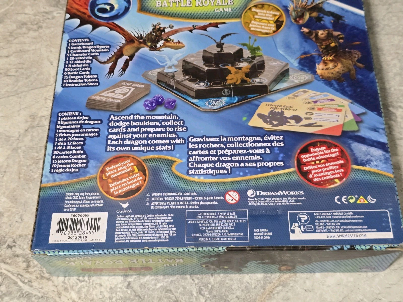 How to Train Your Dragon The Hidden World Battle Royale Board Game New Sealed