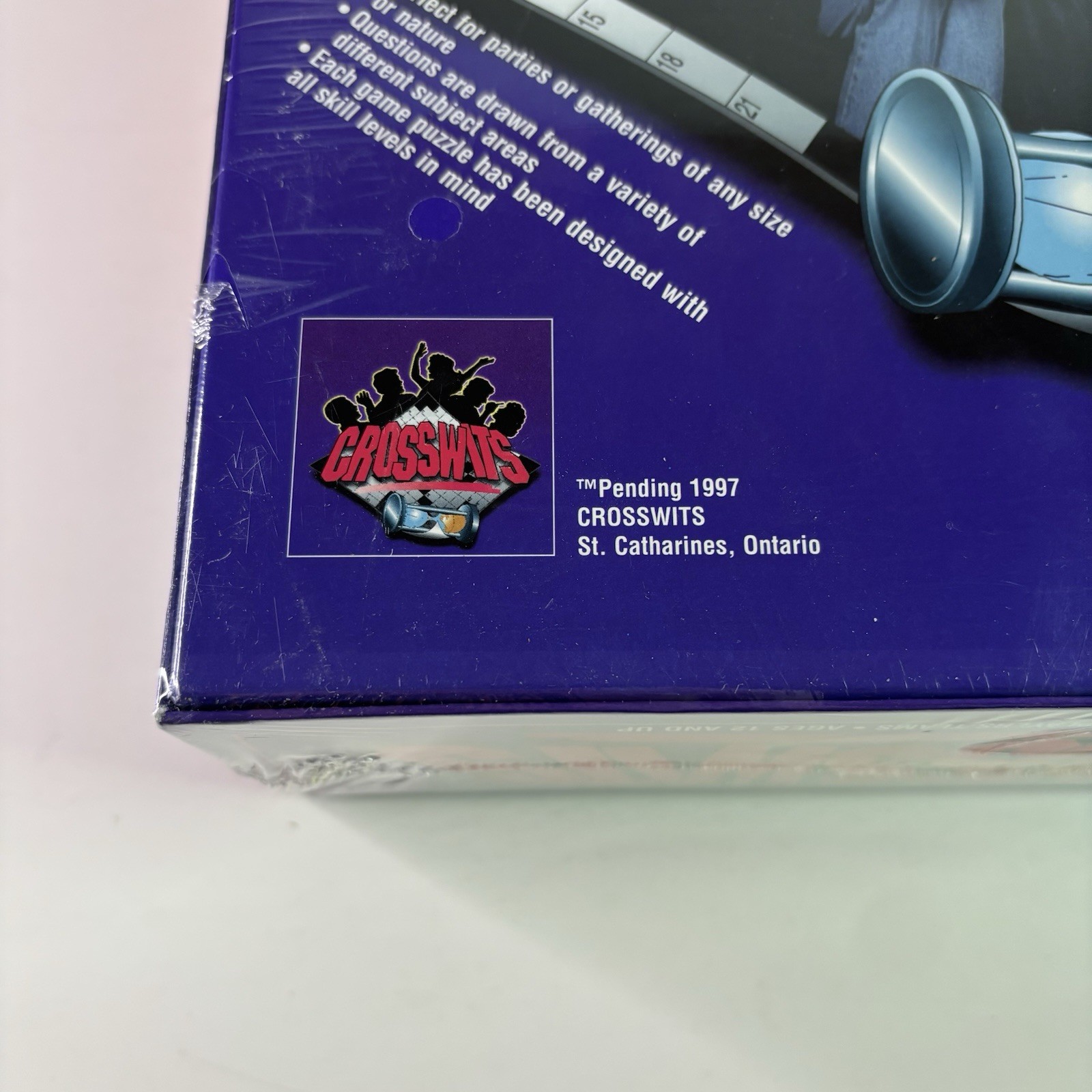 Crosswits Vintage Party Board Game 1997. 2 or more players, 12 and up. HTF, NEW