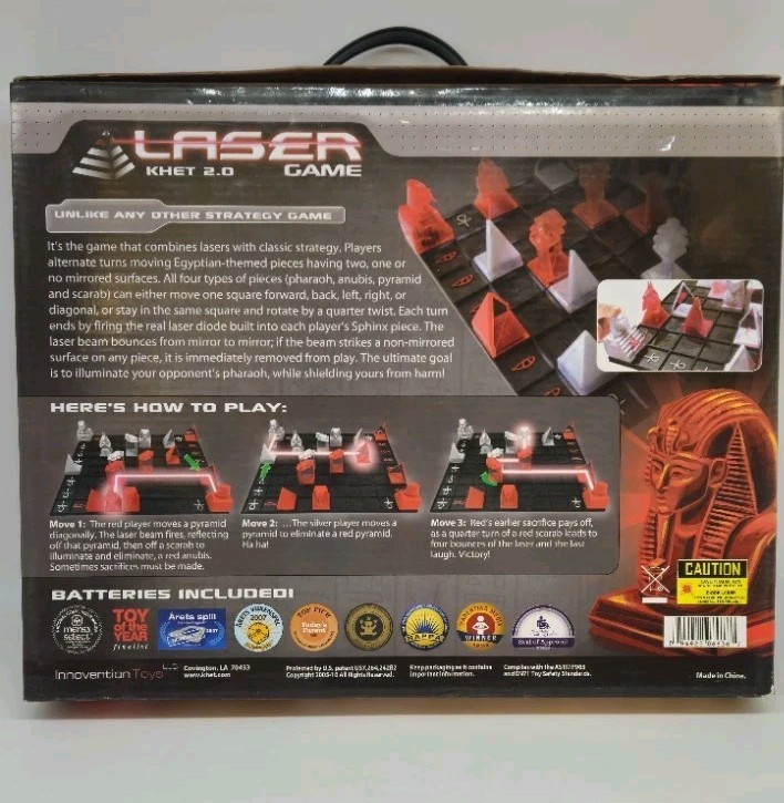 Laser Khet 2.0 Board Game Innovention Toys Toy Of The Year Finalist, Mensa Game
