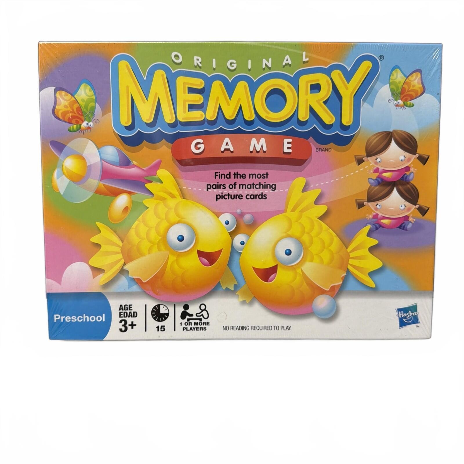 Original Memory Game Milton Bradley Hasbro 2010 Brand New Sealed Preschool Fun