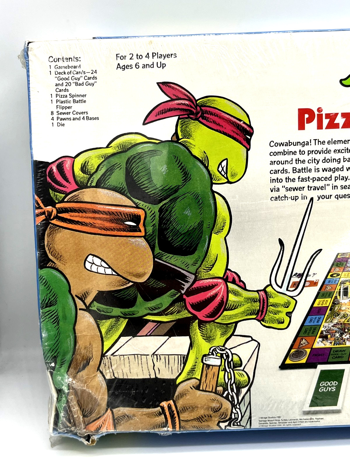 1987 TMNT Teenage Mutant Ninja Turtles Pizza Power Board Game RARE SEALED!!