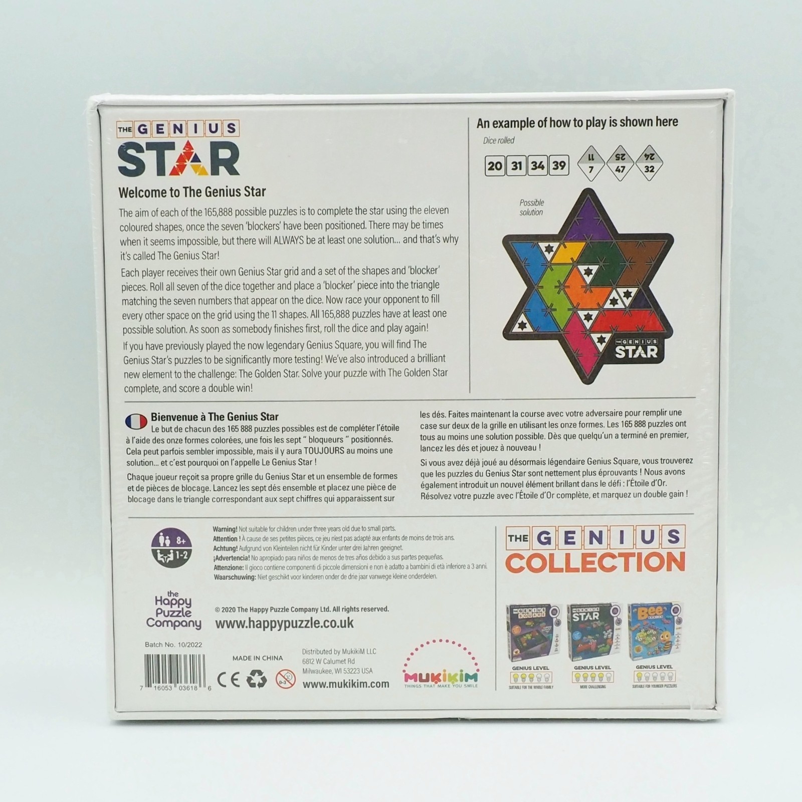 The Genius Star Board Game The Happy Puzzle Company Stem 2020 New & Sealed