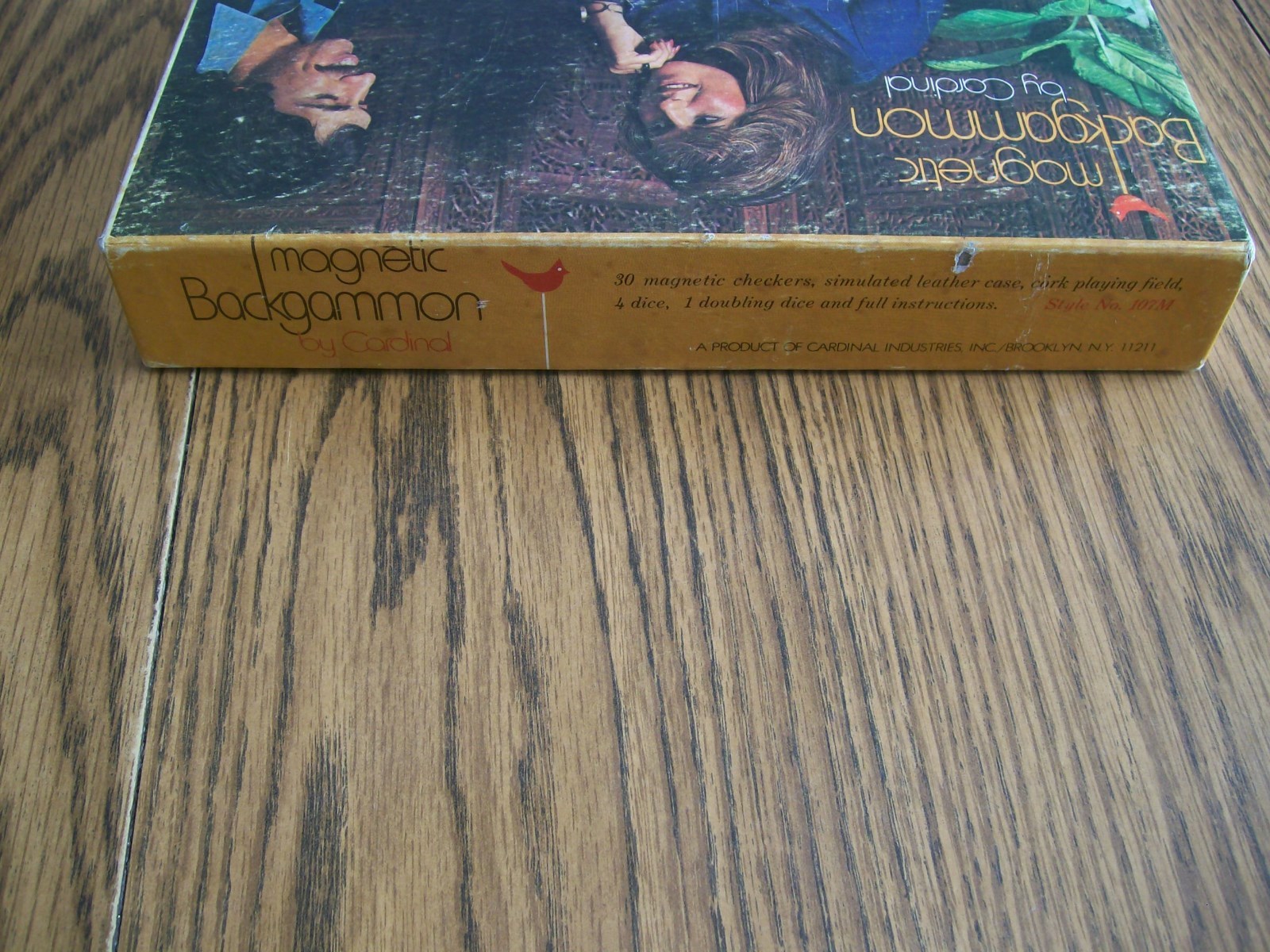 backgammon magnetic by cardinal in original box complete 107m 1970’s vintage