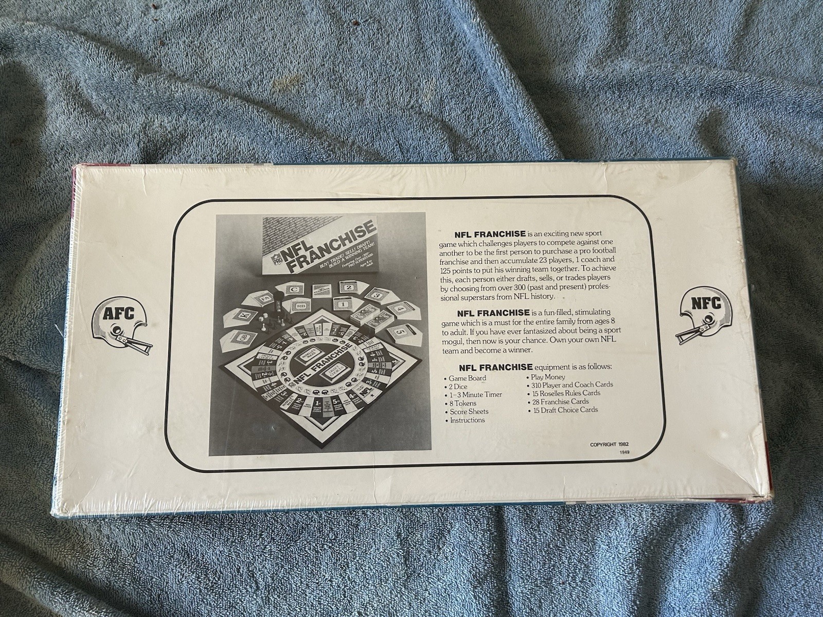 Vintage NFL Pro Football Franchise Board Game – 1982 – Sealed!! FREE Shipping!!