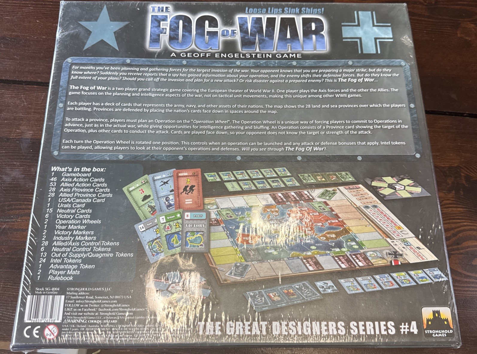 Stronghold Games The Fog Of War Game NEW Sealed (5724D)