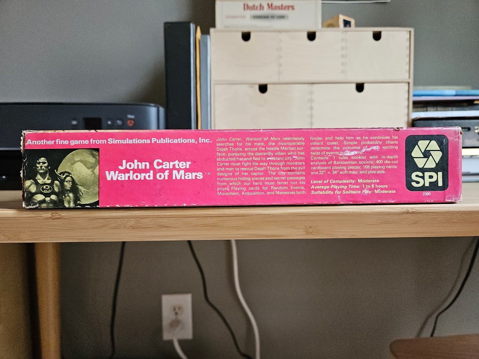 John Carter: Warlord of Mars Sci-Fi Board Game (1979, SPI) Punched 99% Complete