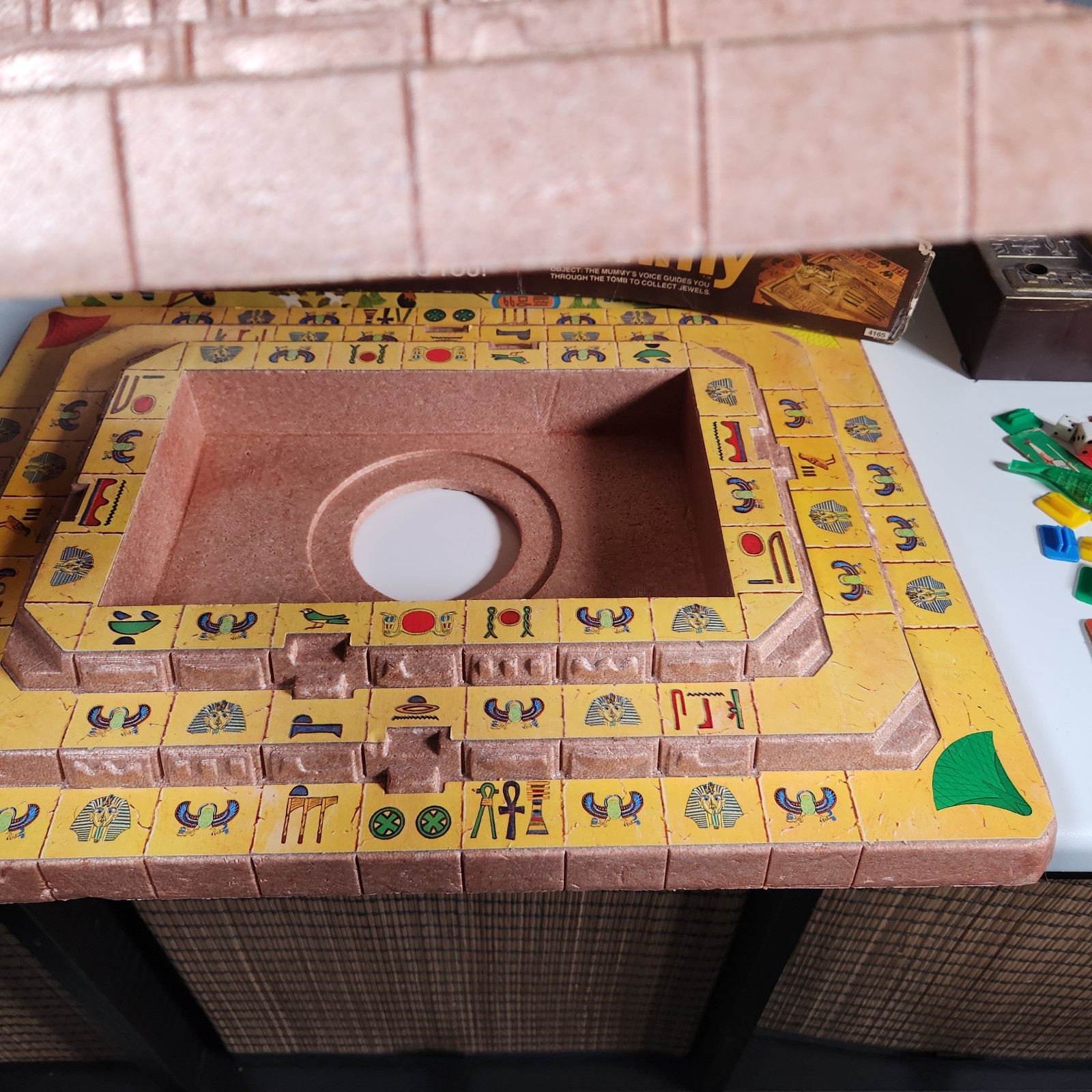 3 Milton Bradley Board Game – 1971 – VOICE OF THE MUMMY – w/Box For Parts AS IS