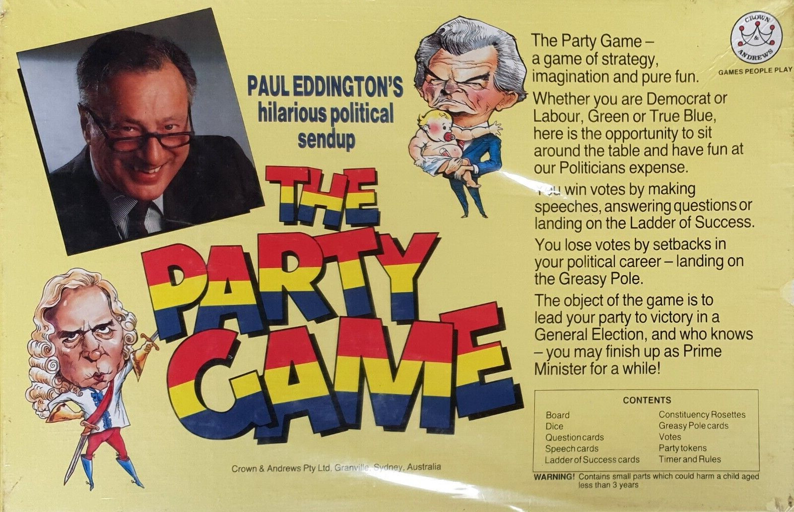 Paul Eddington’s The Party Game (1989) Australian Edition Crown & Andrews NEW