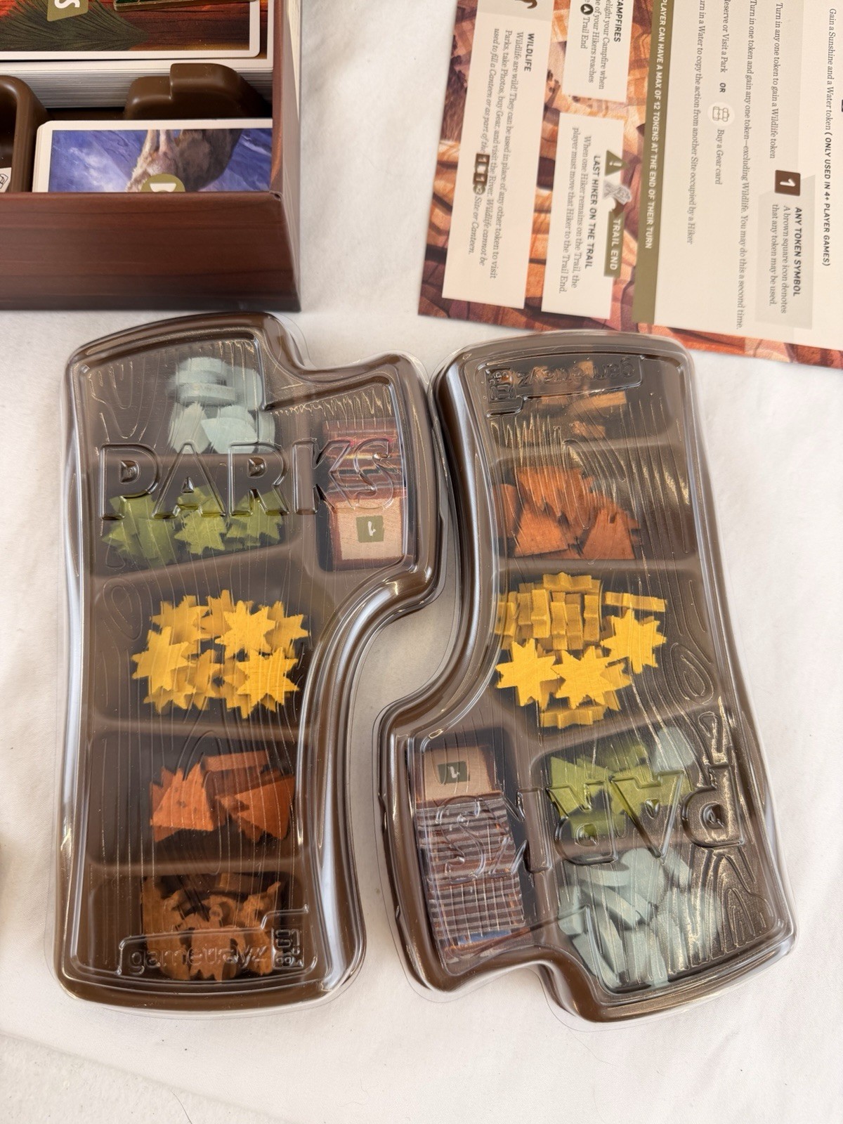 PARKS Board Game 2019 Keymaster Games 1st Edition Complete w Gametrayz
