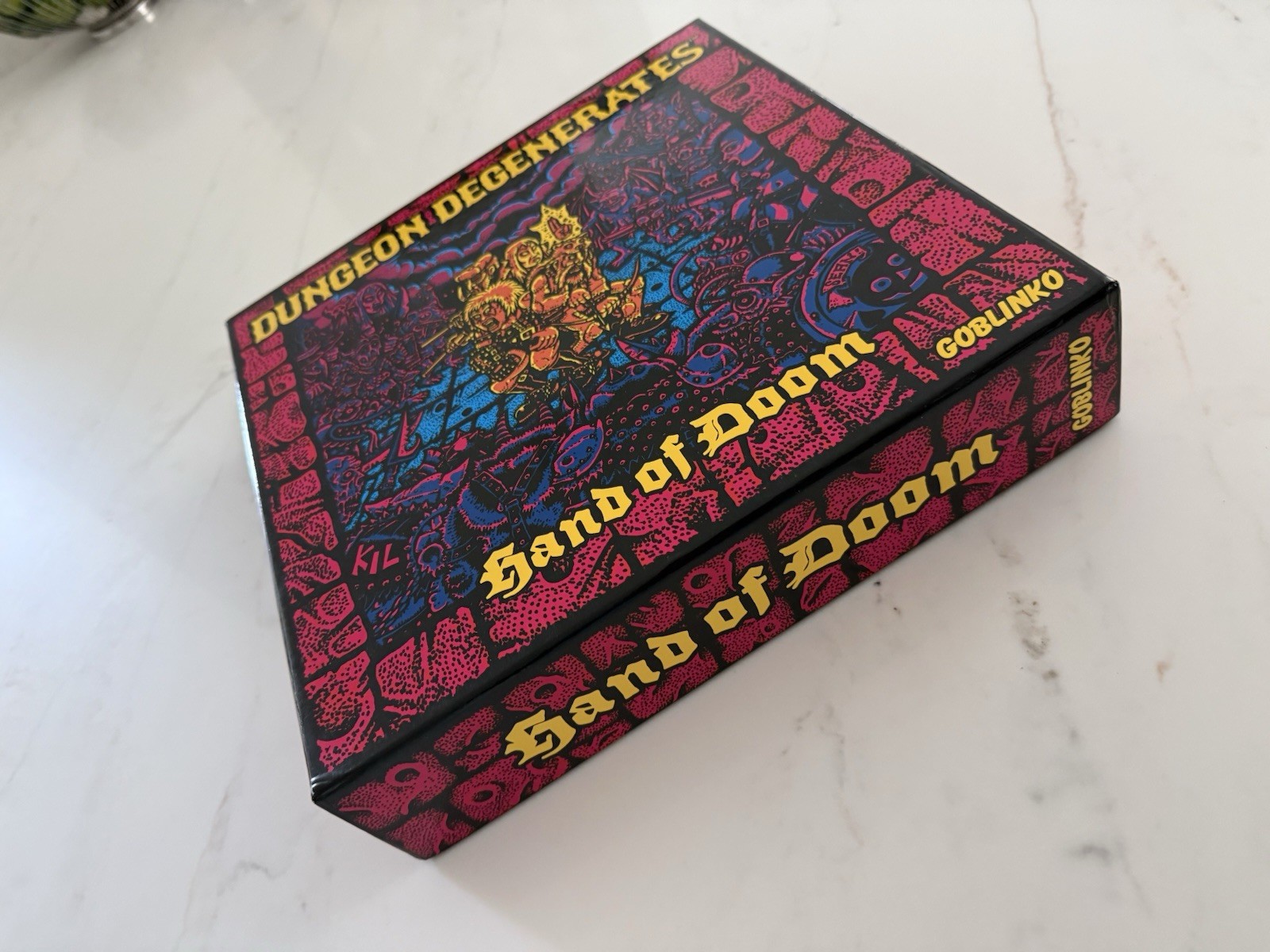 Dungeon Degenerates: Hand of Doom Board Game + Mean Streets Plus Card Packs