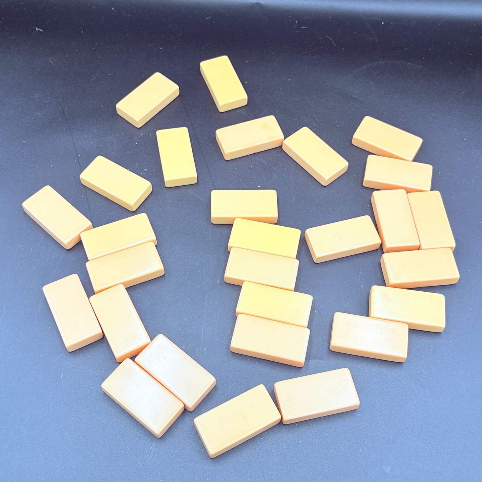 Puremco No 716 Ivory Domino Full Set Vintage Bone Style 28 Pieces x Thick No Box