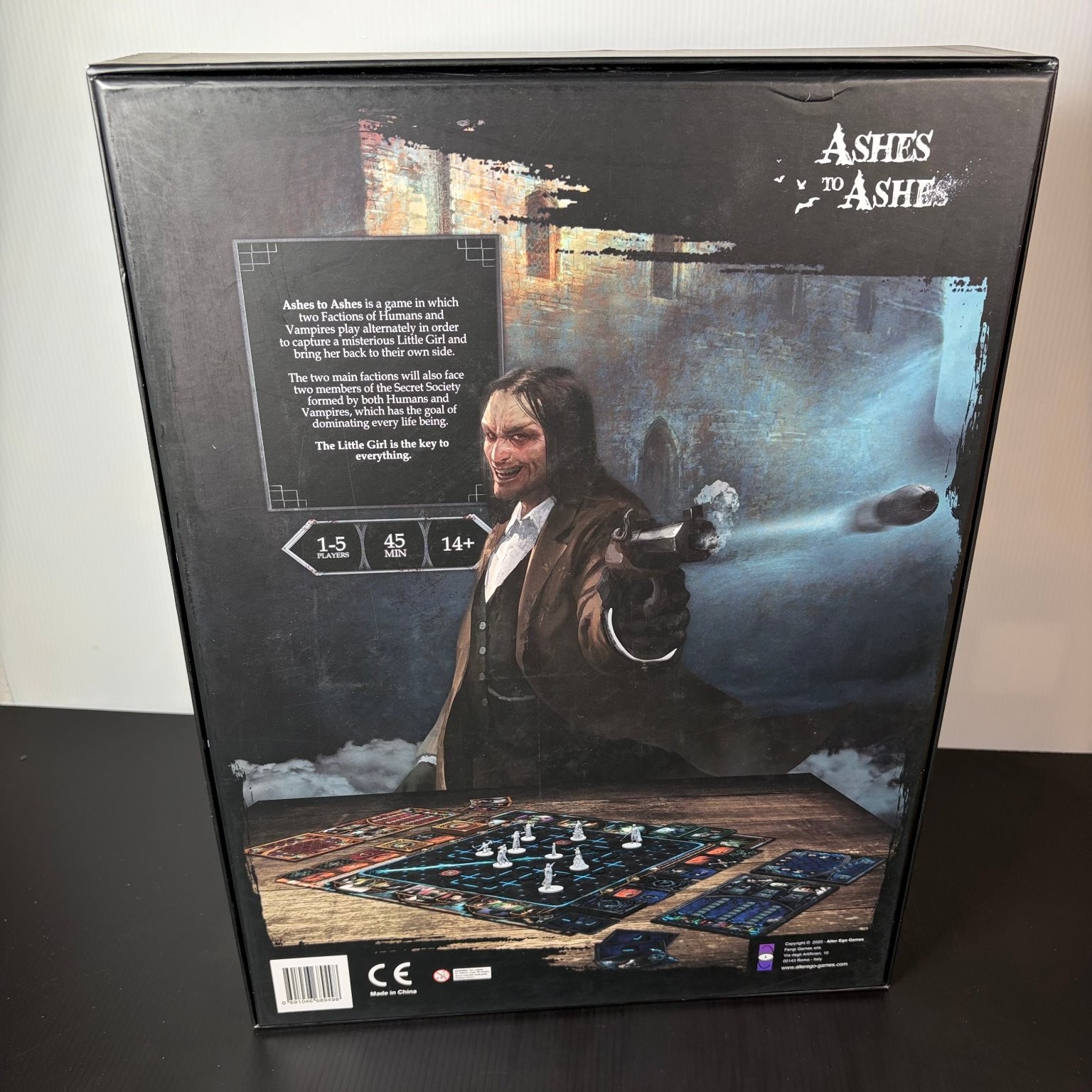 Ashes to Ashes Kickstarter Exclusive Board Game 1-5 Players Ages 14+ Complete