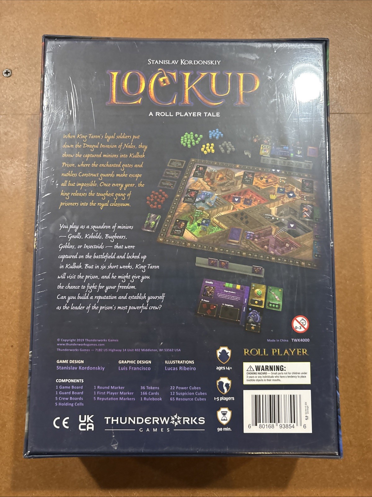 Lockup Roll Player Tale Board Game New & Sealed 1 To 5 Players Free Shipping