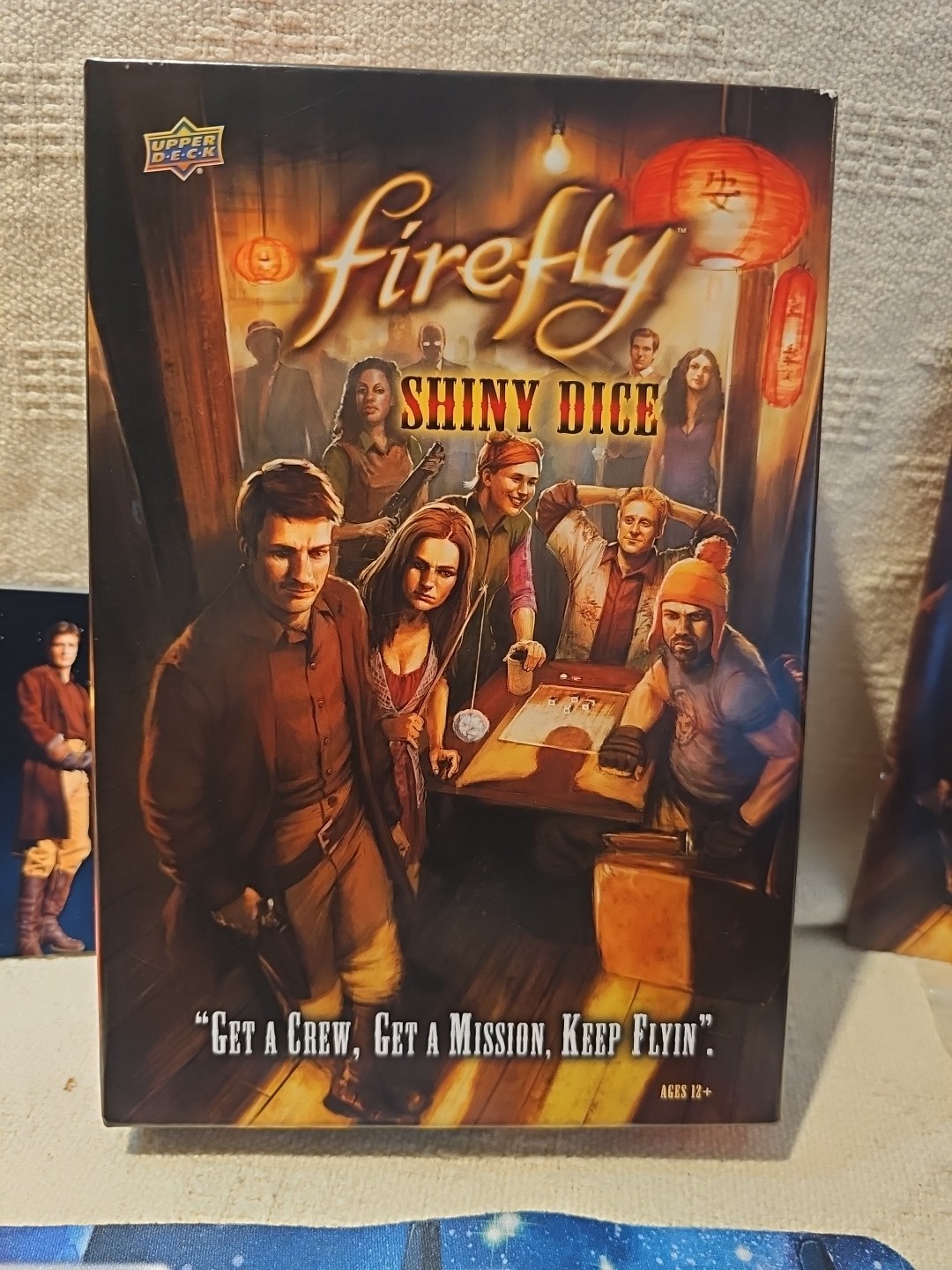 Firefly Shiny Dice Game: Dice, 100 Cards, 2 Rubber Play Mats (2015, Upper Deck)