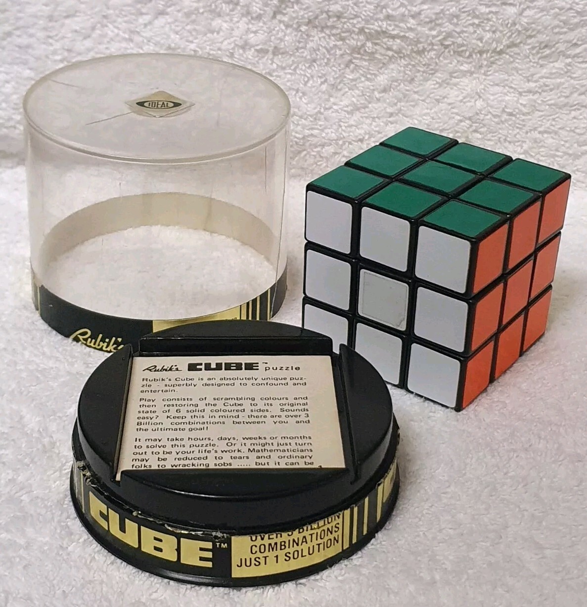 🔶RUBIK’S CUBE 1980 ORIGINAL IDEAL TOY CORP W/ BOX INSTRUCTION VINTAGE PACKAGING