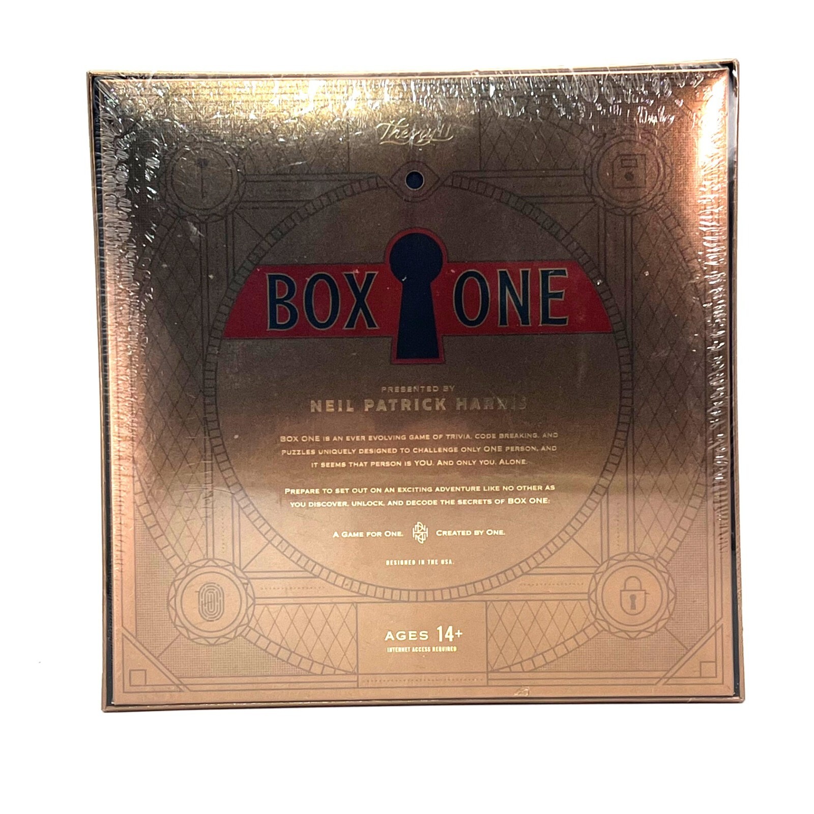 Box One Trivia Puzzle & Codes Game Unique Adventure Theory 2 Neil Patrick Harris