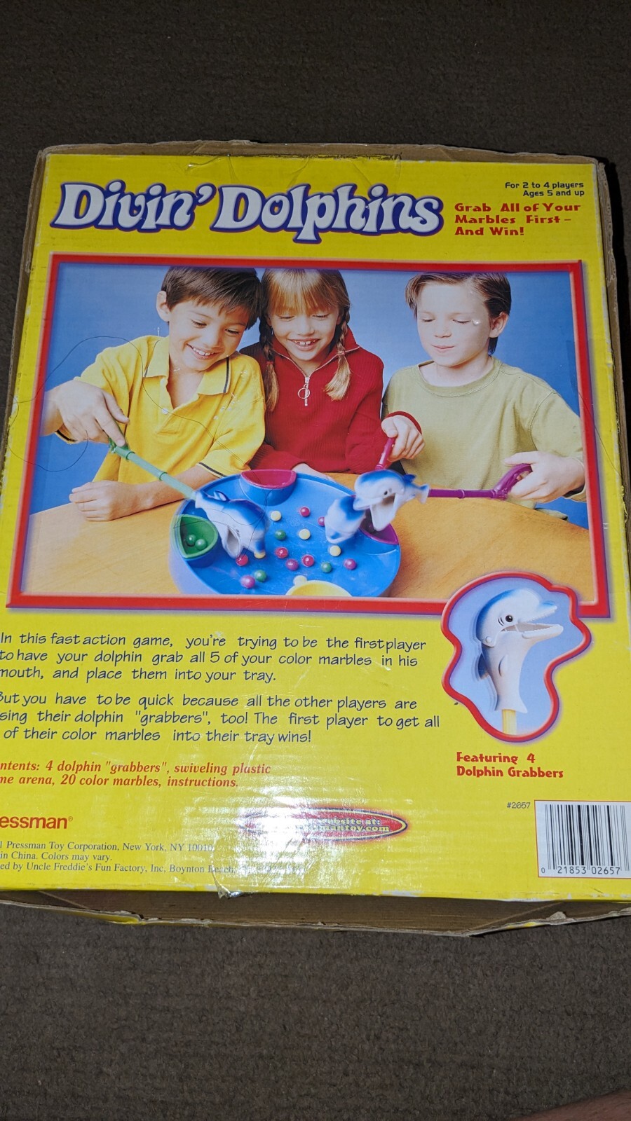 Divin’ Dolphins Game – by Pressman Nice Condition No Instructions