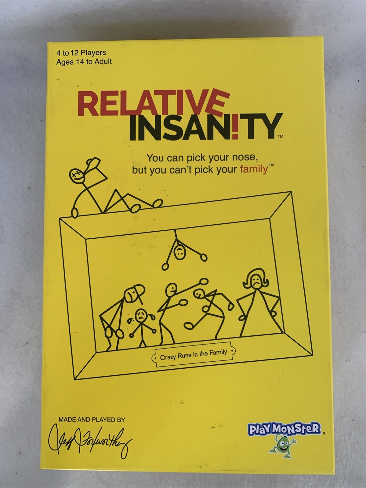 Relative Insanity Family Game by PlayMonster Created by Jeff Foxworthy