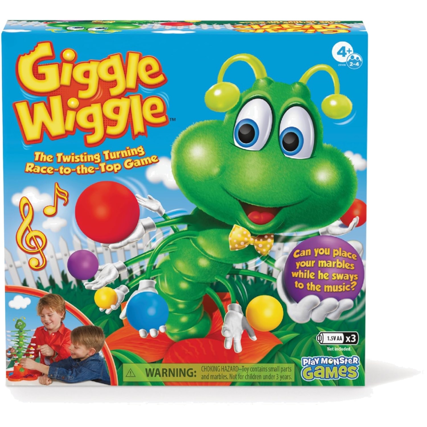 Giggle Wiggle: The Musical Caterpillar Marble Game for Kids Aged 4+, 2-4 Players