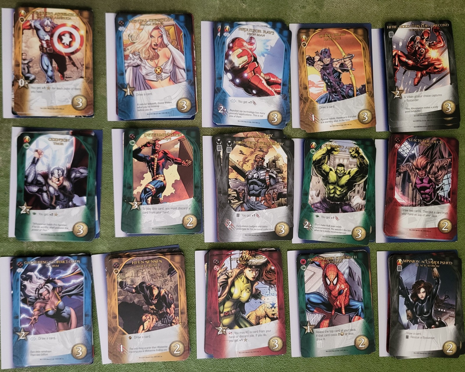 Marvel Legendary Upper Deck Card Building Game Complete with Three Promos