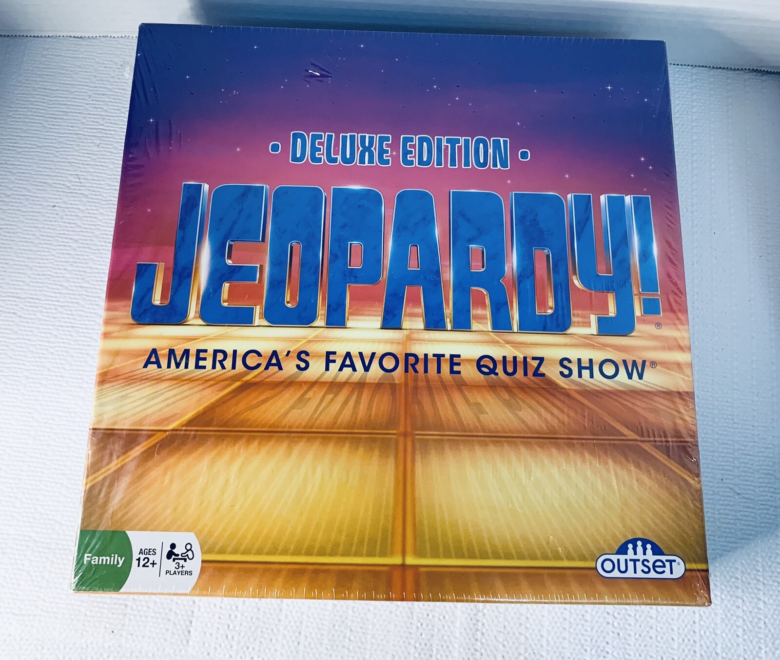 Jeopardy Deluxe Edition TV Quiz Show Board Game Outset 2016 Family Game Night
