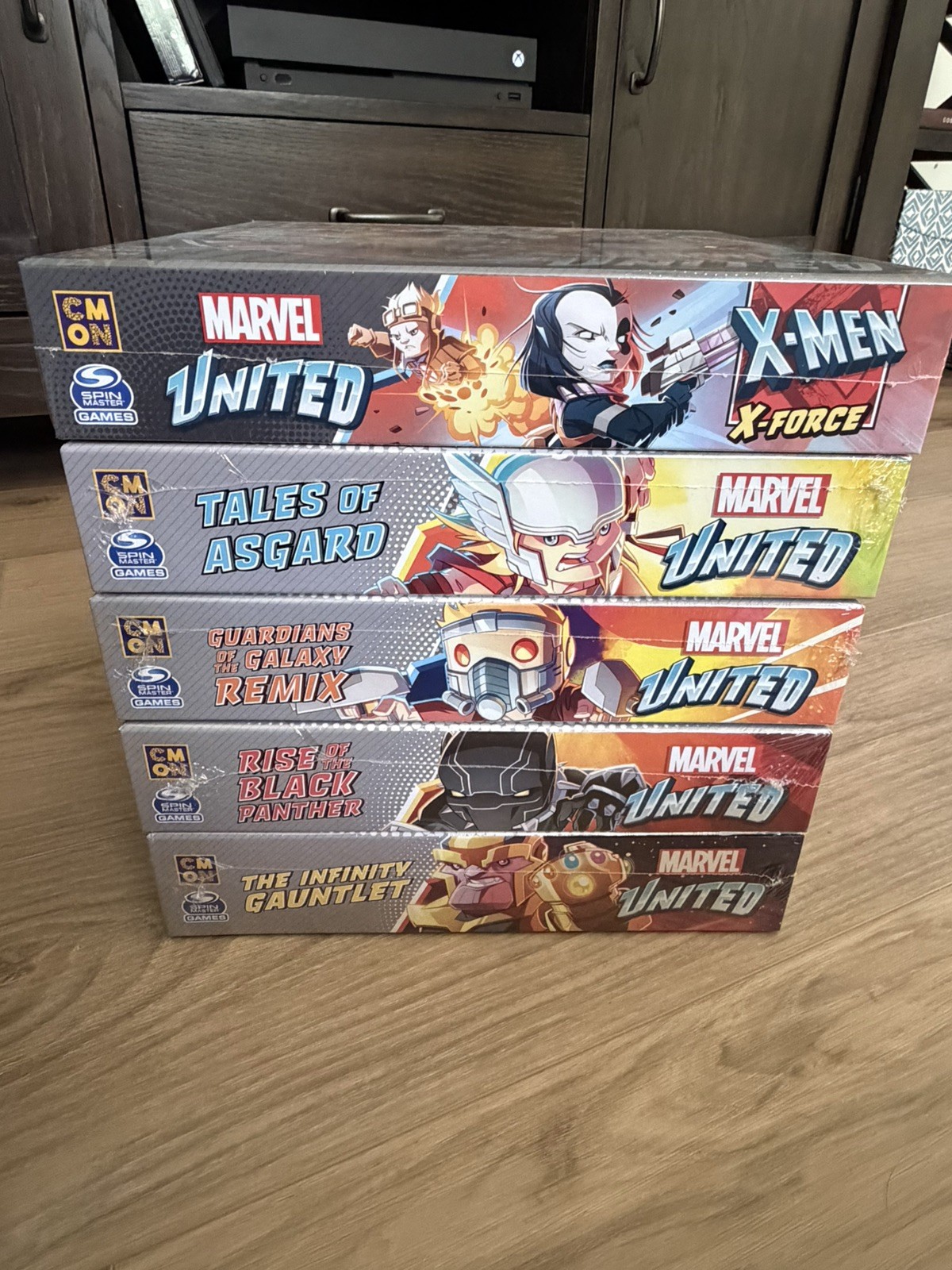 New Marvel United Lot of 6 Kickstarter Expansions CMON SPIN MASTER