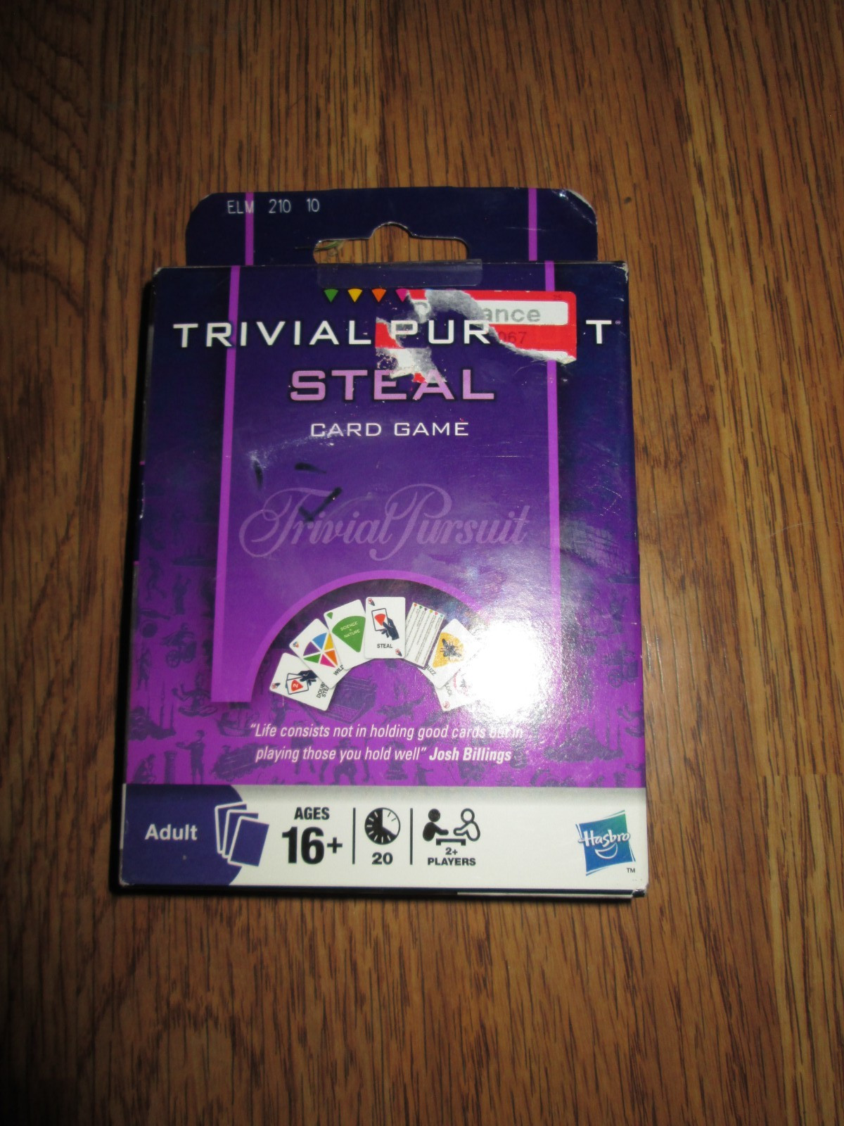 Trivial Pursuit Steal Card Game – Hasbro NEW SEALED