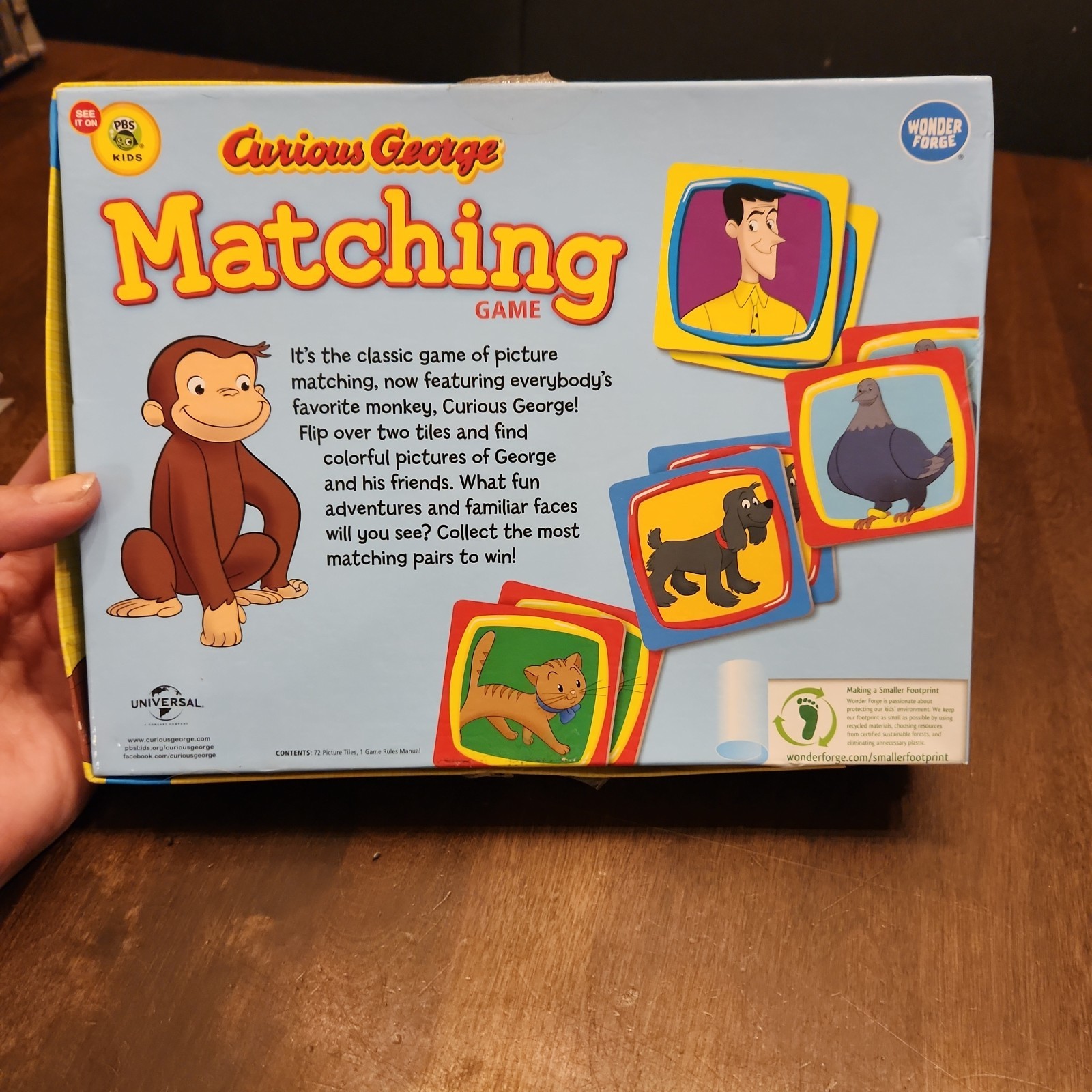 Curious George Matching Game – 2010 – Wonder Forge – Complete