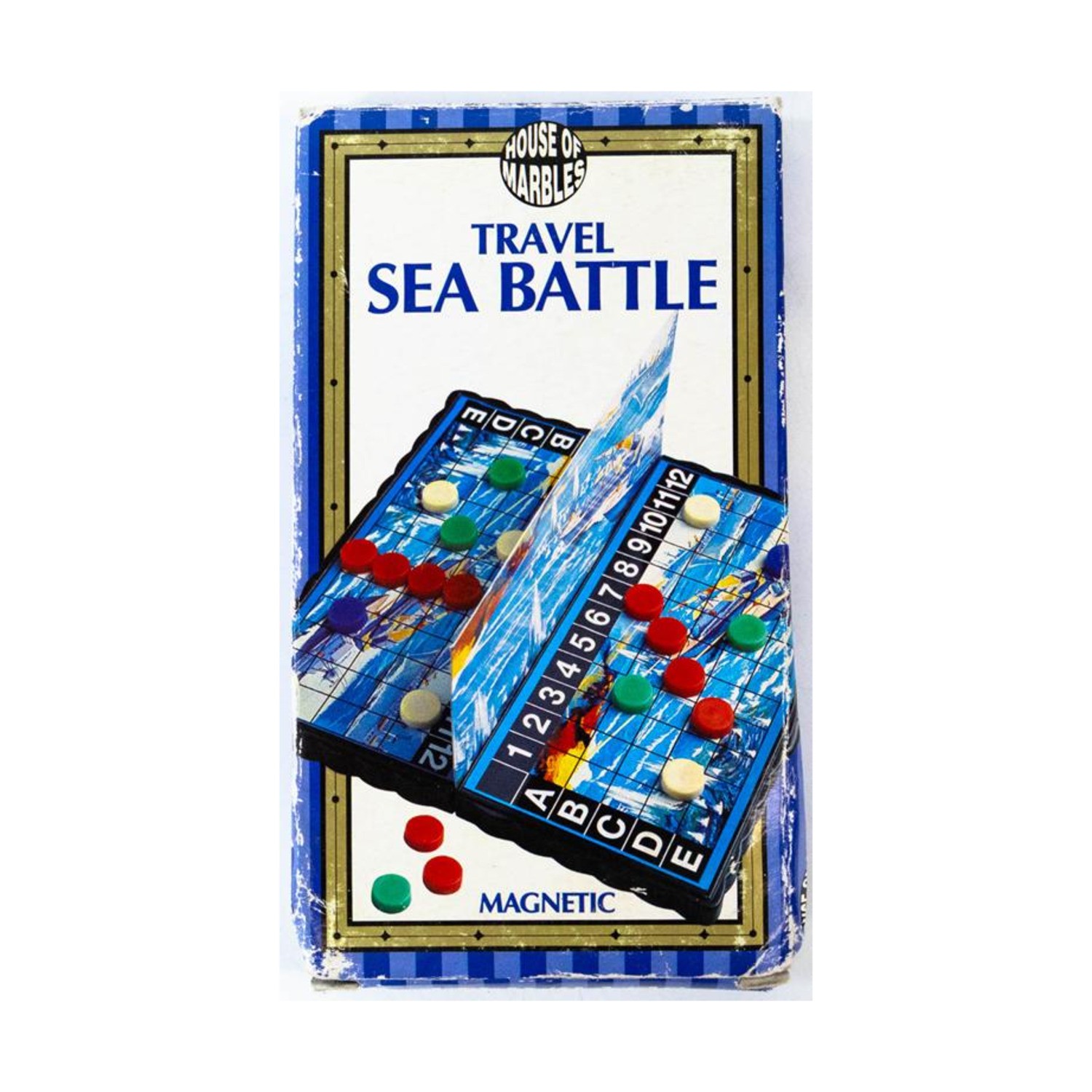 House of Marbles Board Games Travel Sea Battle Box VG/NM