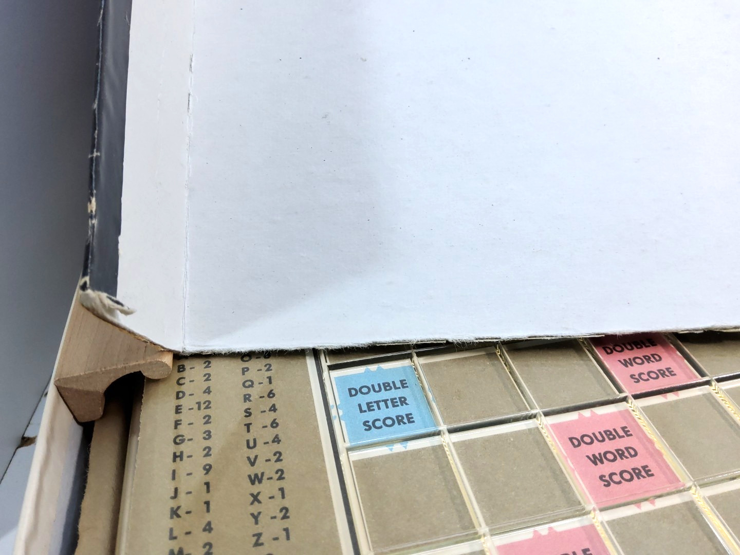 Scrabble Game Deluxe Edition Turntable 4034 1989 Milton Bradley FOR PARTS