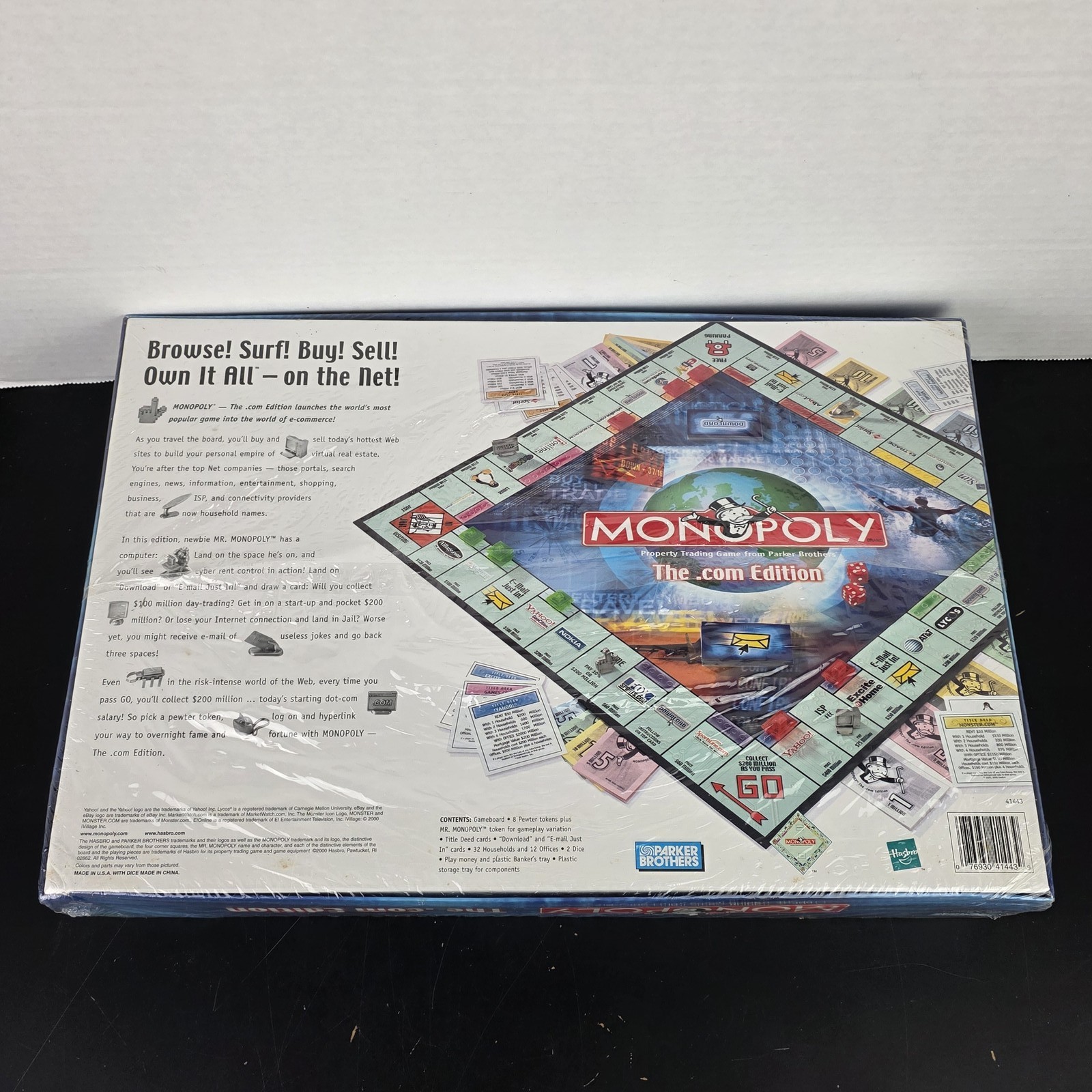 NEW SEALED Monopoly The .com Edition Board Game Parker Brothers Hasbro 2000
