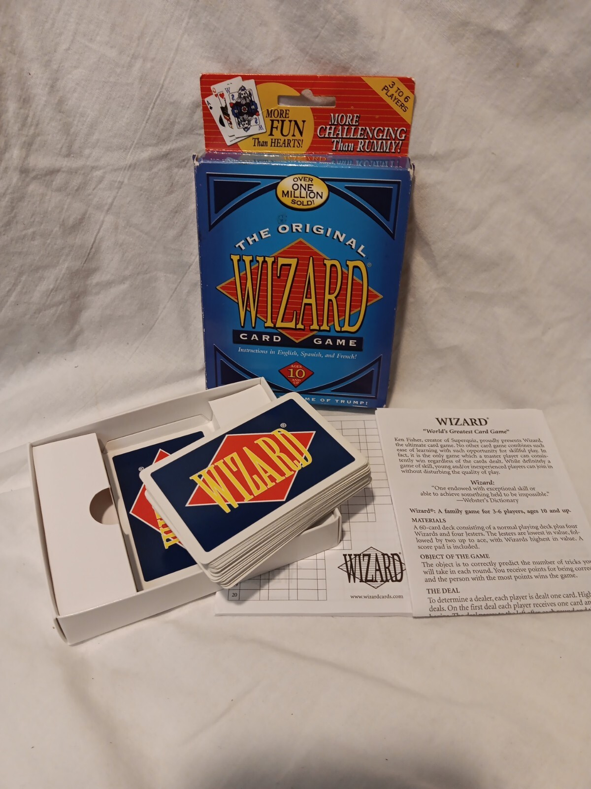 The Original Wizard Card Game by U.S. Games System Game of Trump Complete VG