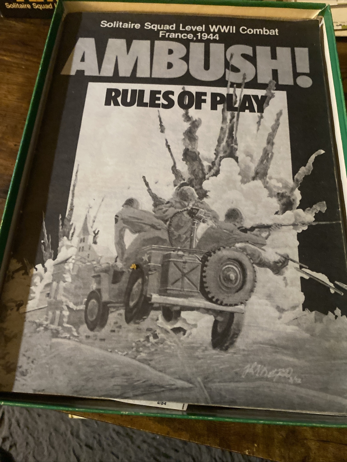 Ambush! Vintage Board Game by Victory Games Inc. VG Condition, Complete