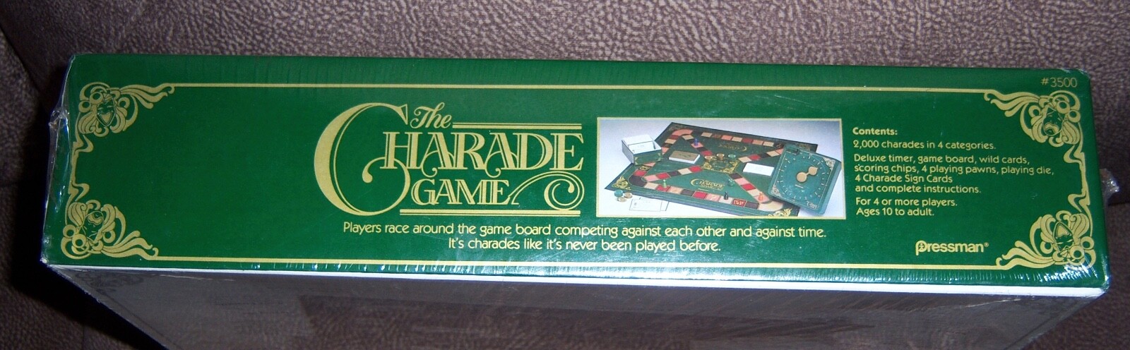 The Charade Game by Pressman Board Game Ages 10 to Adult NEW & SEALED