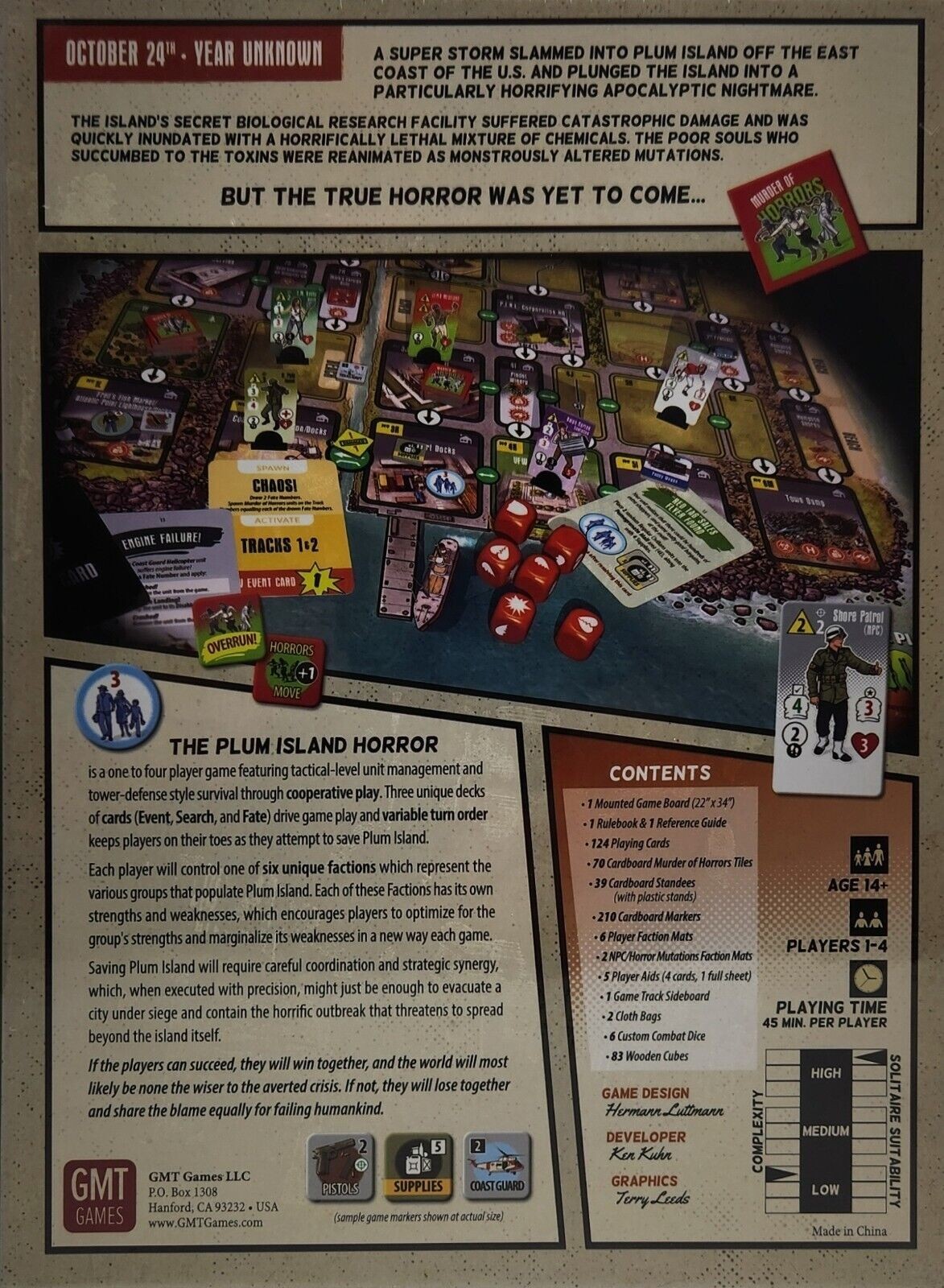 GMT Games the Plum Island Horror SEALED