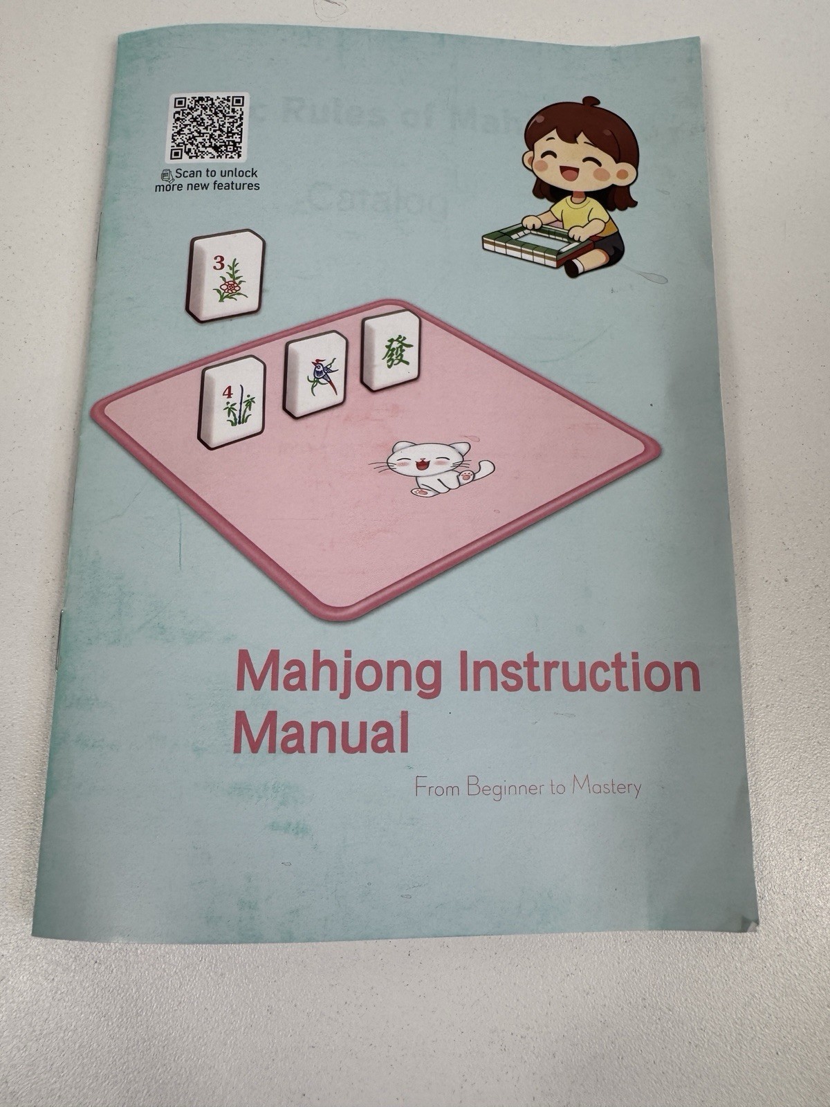American Mahjong Tile Set, 166 Mah Jong GameTiles, Gift Travel, Western Majiang