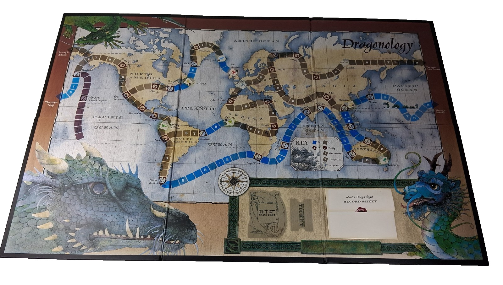 Dragonology The Game COMPLETE Sababa Toys Board Game 2008