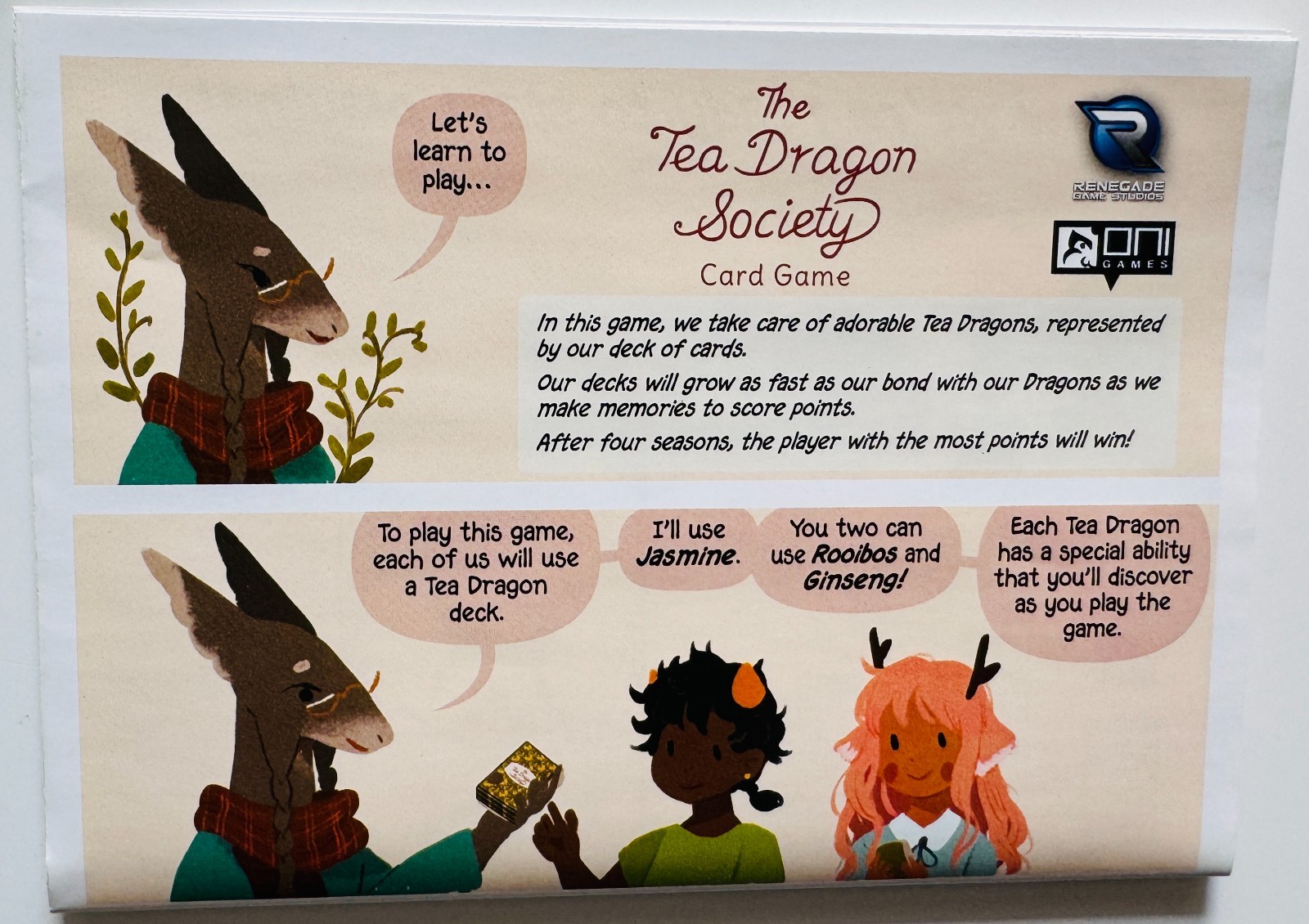 TEA DRAGON SOCIETY Card Game / Based on the Graphic Novel / NEW!!