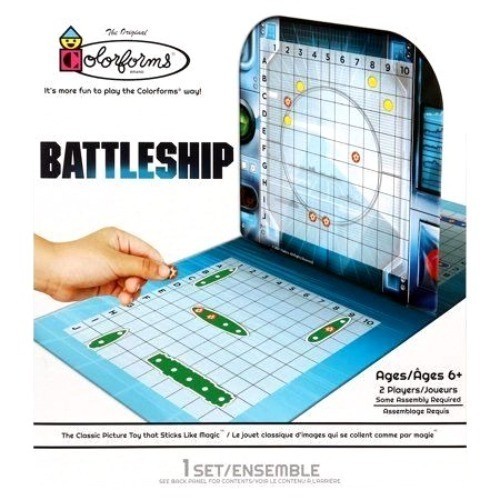 Battleship Colorforms Magnetic Game 1 Set 2 Players For Ages 6+ w/ Instructions