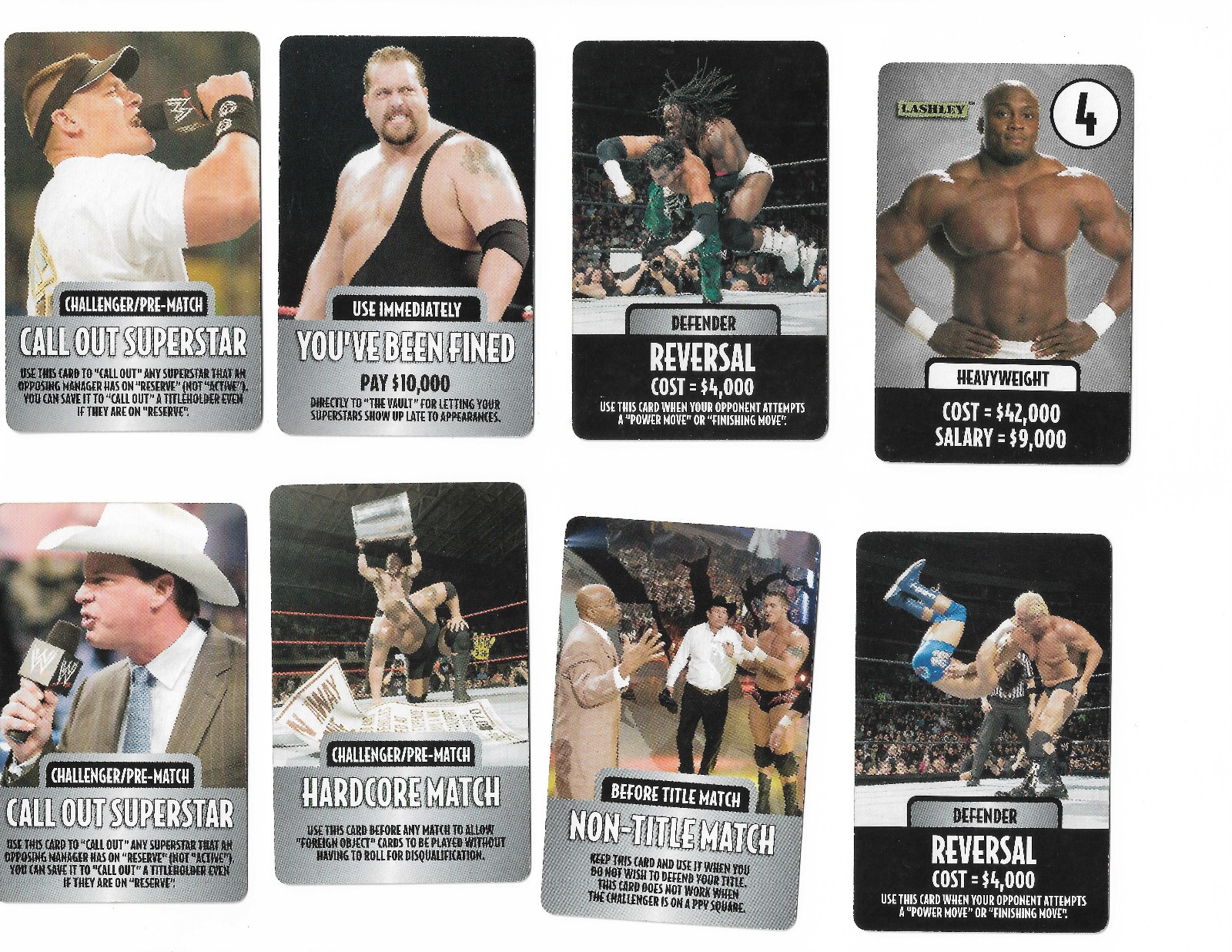 wwe DVD Board Game WWE Chaos Raw Cards Lot Of 86 Ray Booker
