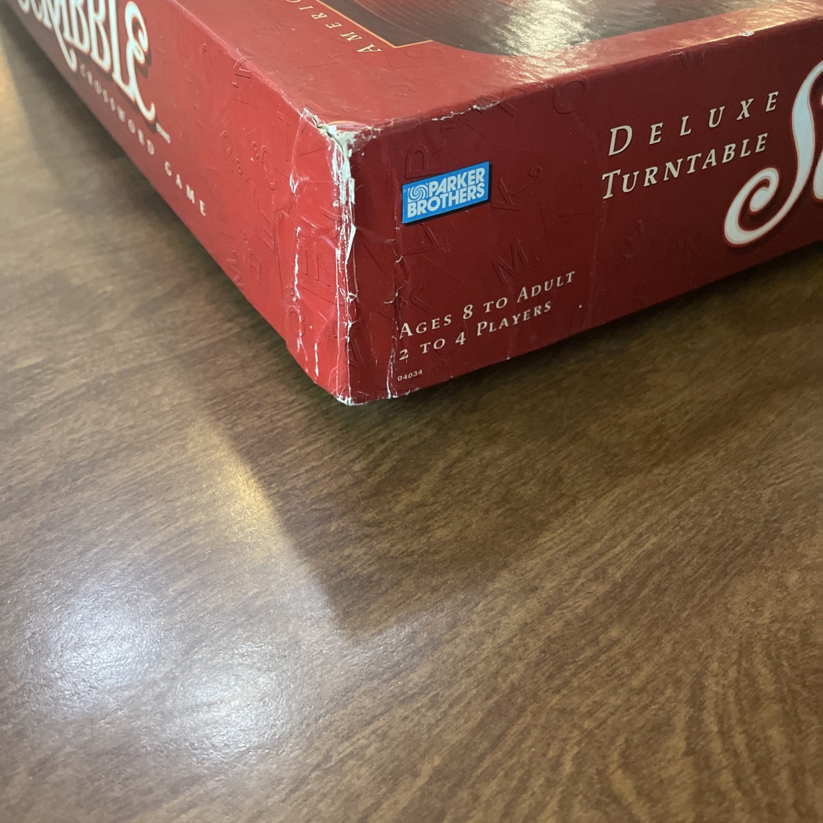Scrabble Deluxe Turntable Crossword Game Parker Brothers Hasbro 2001 COMPLETE